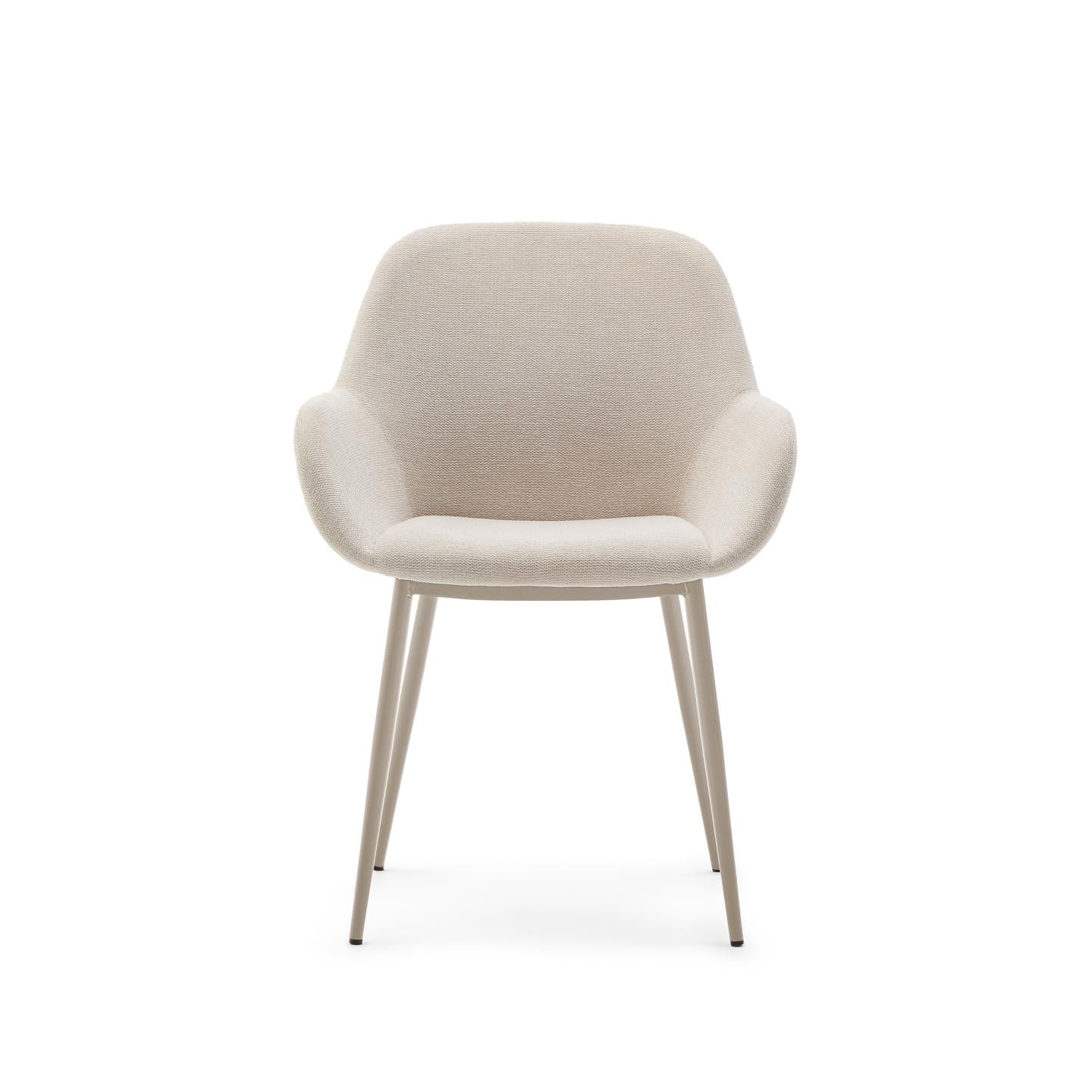 Kave Home Eetkamerstoel 'Konna' kleur Beige