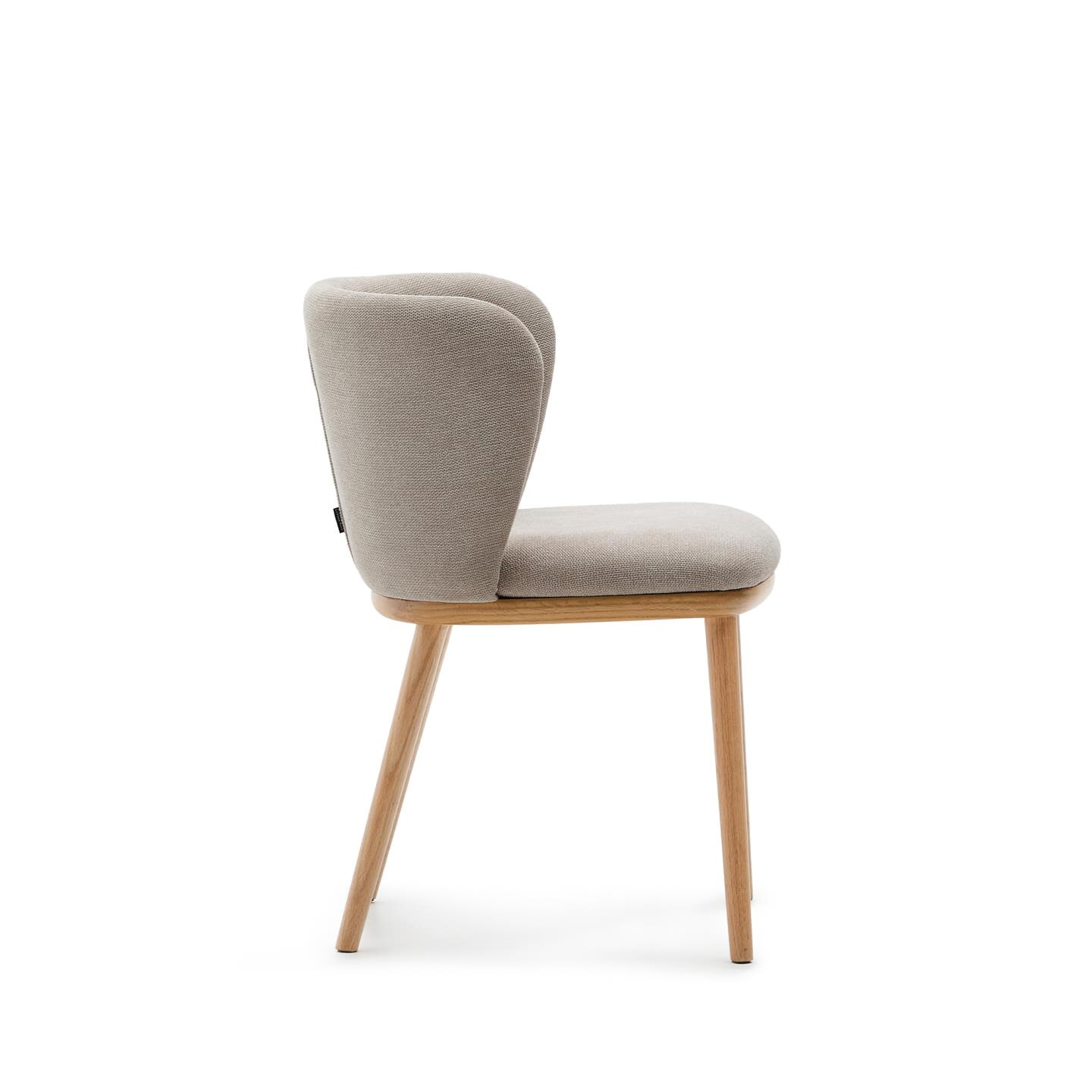 Kave Home Eetkamerstoel 'Ciselia' Chenille, kleur Bruin
