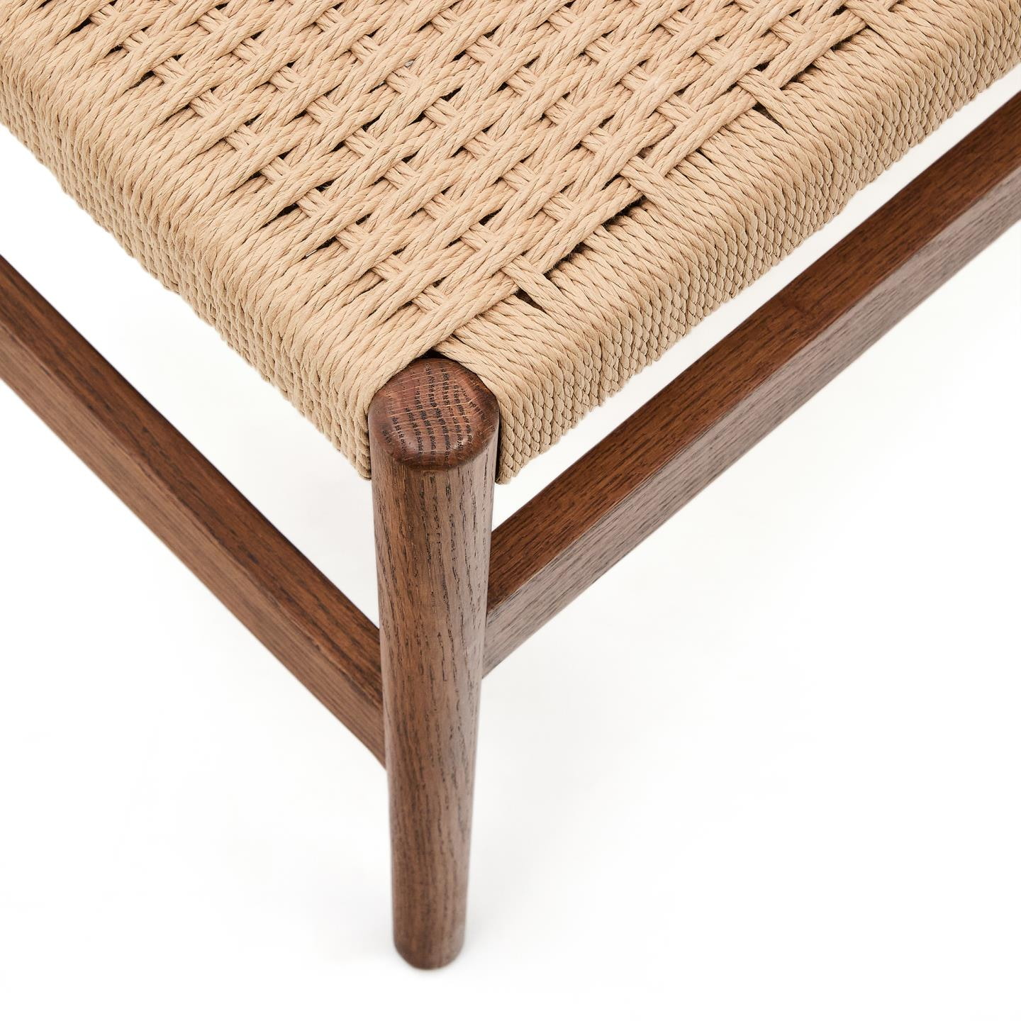 Kave Home Eetkamerbank 'Zaide' Walnoot Eikenhout, 120cm