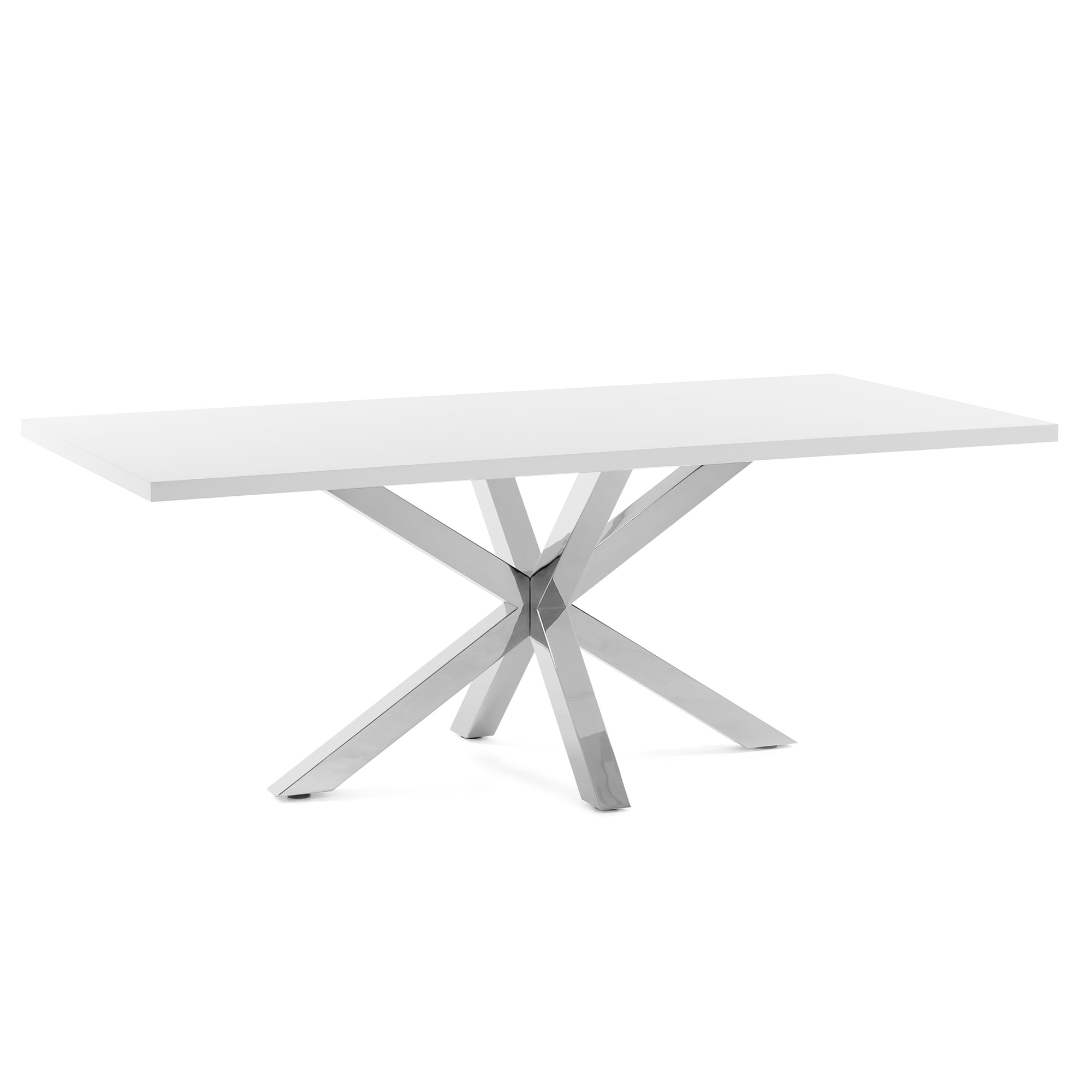 Kave Home Eettafel Argo Melamine, 200 x 100cm - Wit