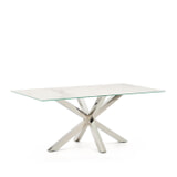 Kave Home Eettafel 'Argo' Keramiek, 180 x 100cm, kleur Wit