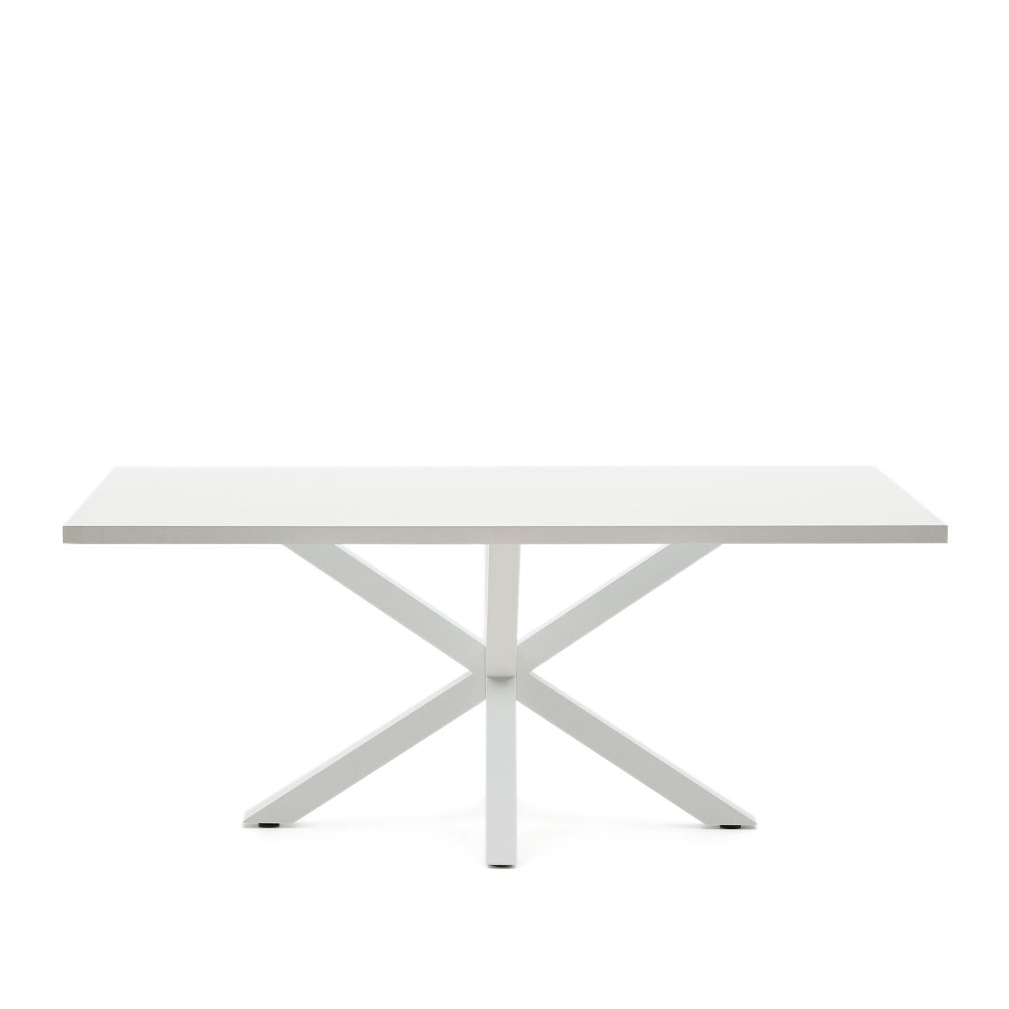 Kave Home Eettafel 'Argo' Wit, 200 x 100cm