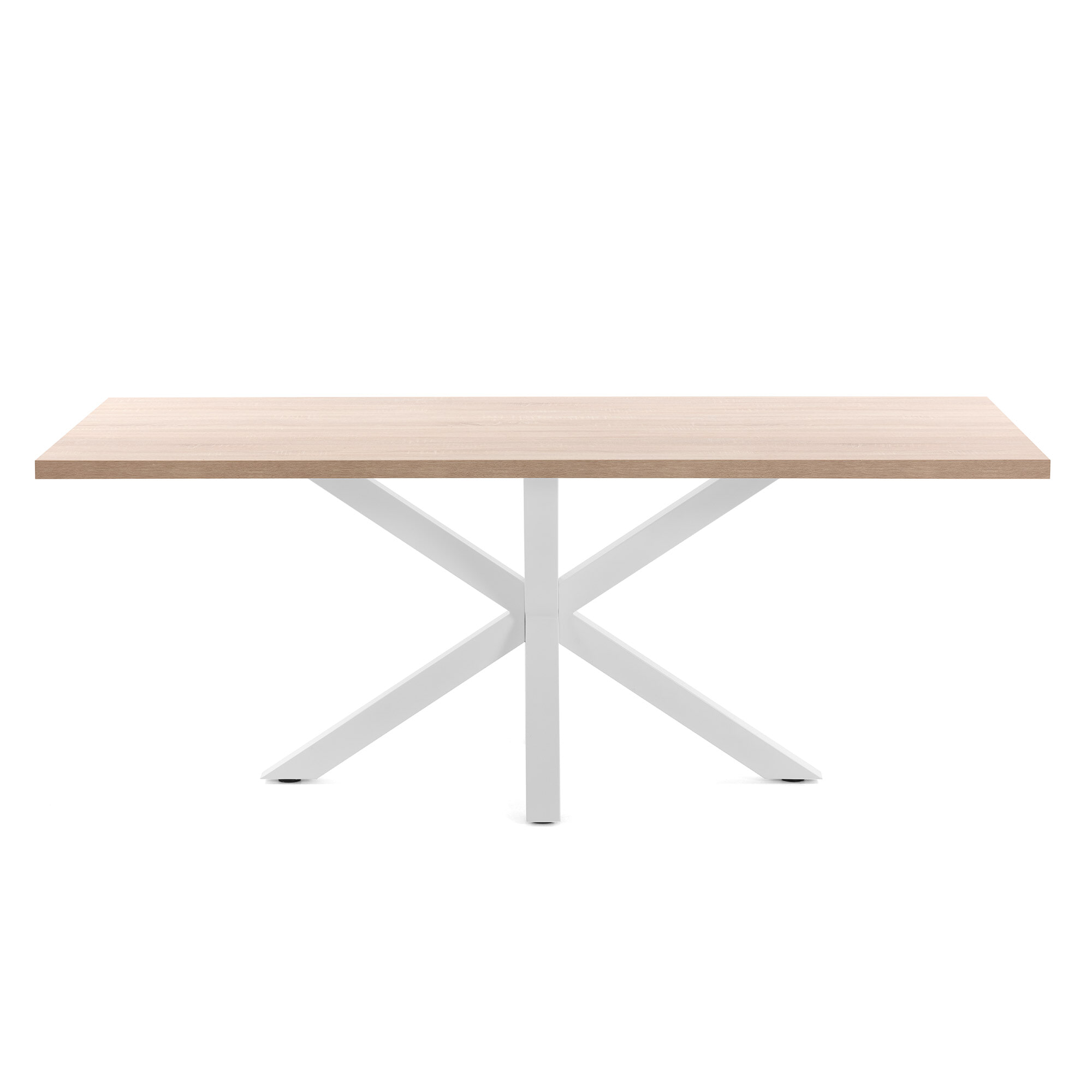 Kave Home Eettafel 'Argo' wit / hout, 200 x 100cm