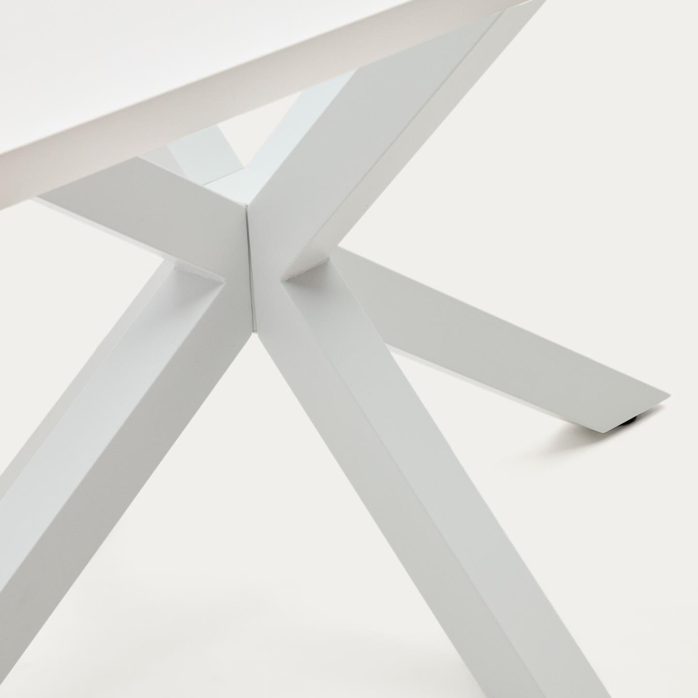 Kave Home Eettafel 'Argo' Wit, 180 x 100cm