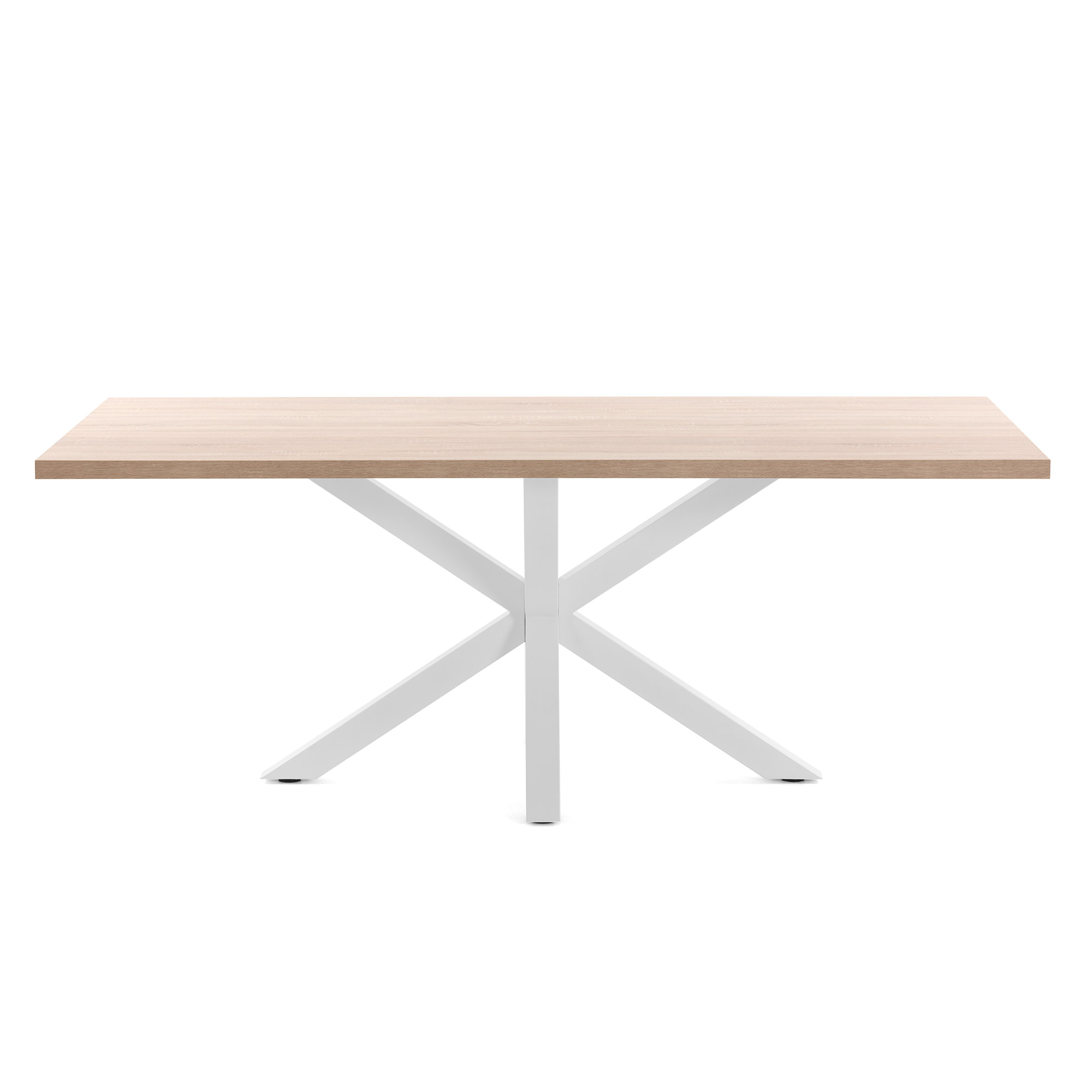 Kave Home Eettafel 'Argo' wit / hout, 180 x 100cm