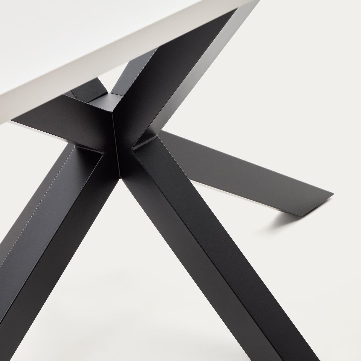 Kave Home Eettafel 'Argo' Melamine, 180 x 100cm, kleur Wit