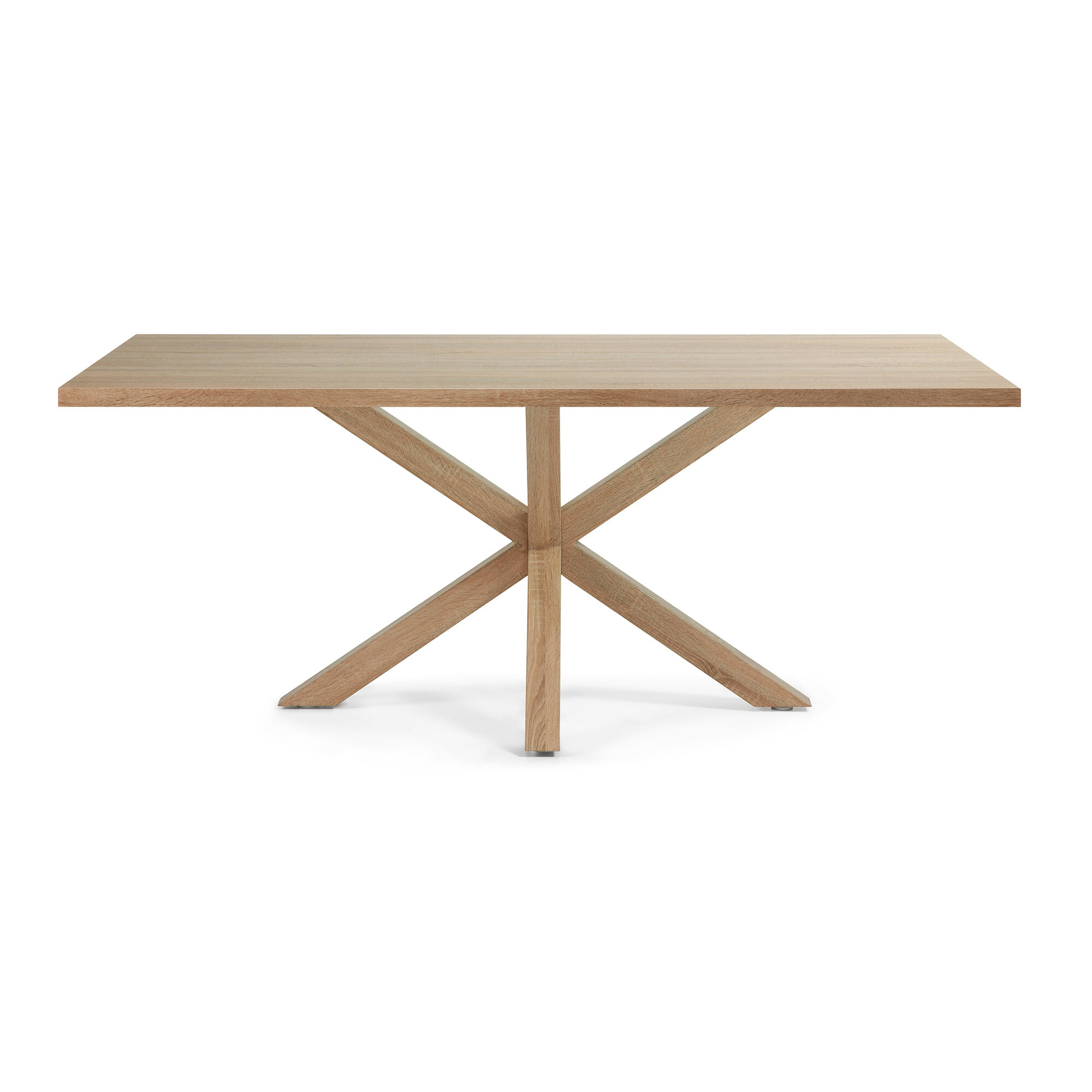 Kave Home Eettafel 'Argo' Eikenlook, 200 x 100cm, kleur Naturel