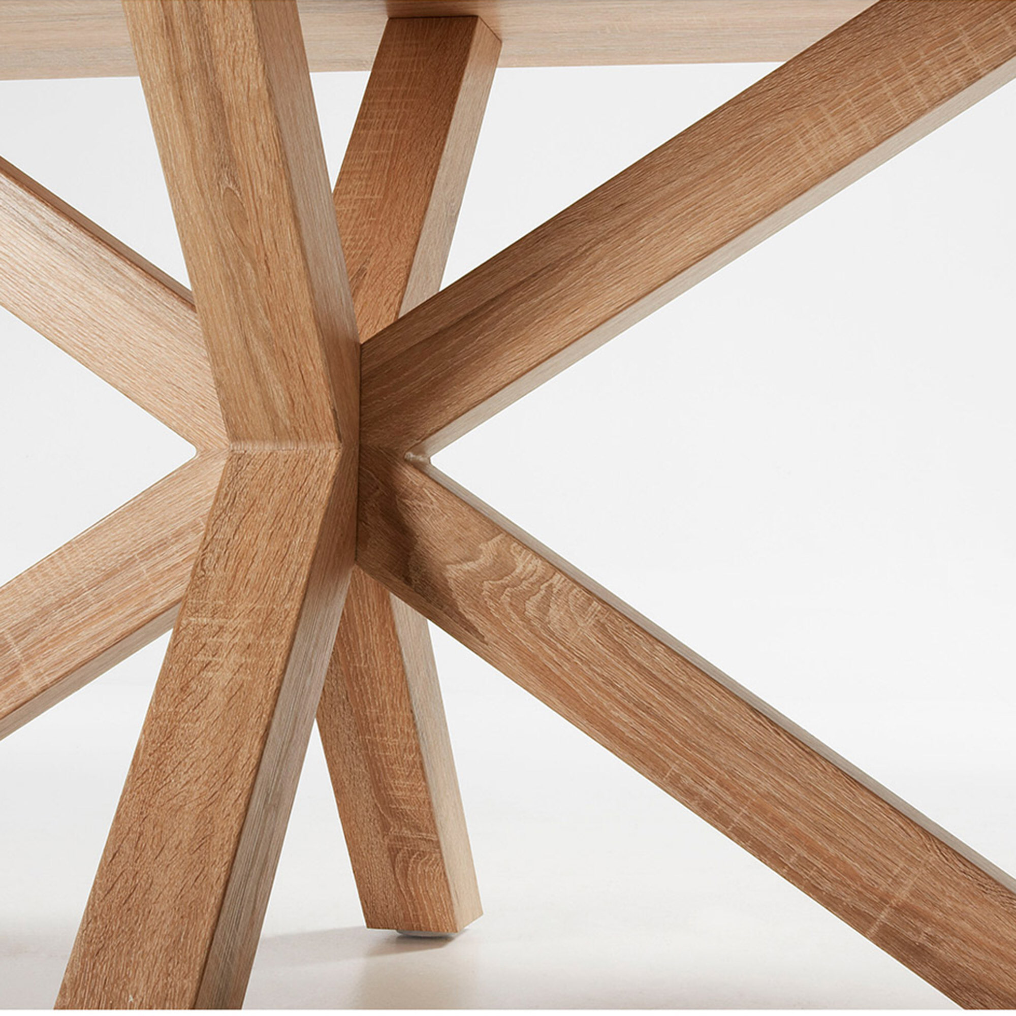 Kave Home Eettafel 'Argo' Eikenlook, 200 x 100cm, kleur Naturel