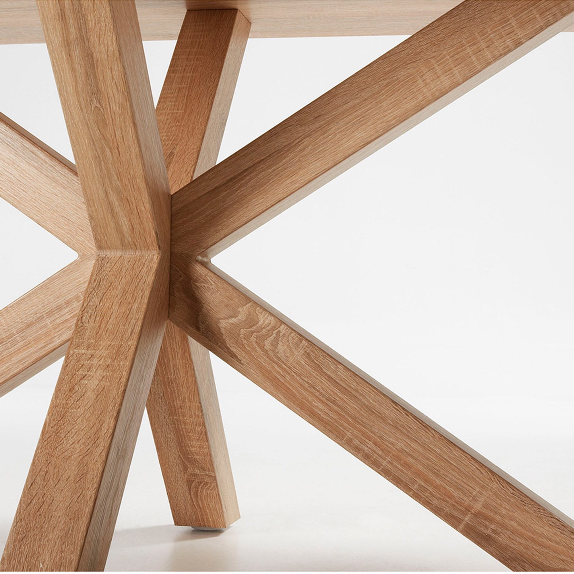 Kave Home Eettafel 'Argo' Eikenlook, 180 x 100cm, kleur Naturel