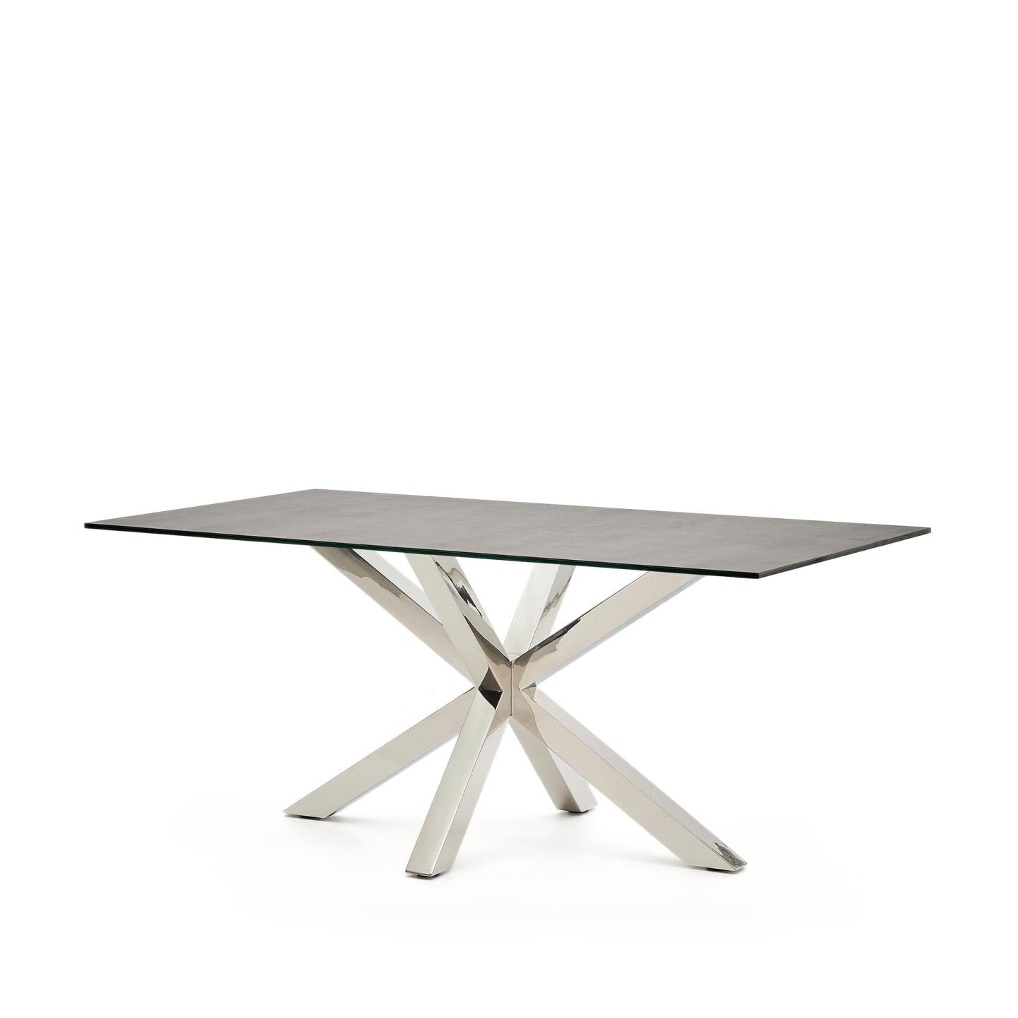 Kave Home Eettafel Argo Keramiek, 160 x 90cm - Bruin