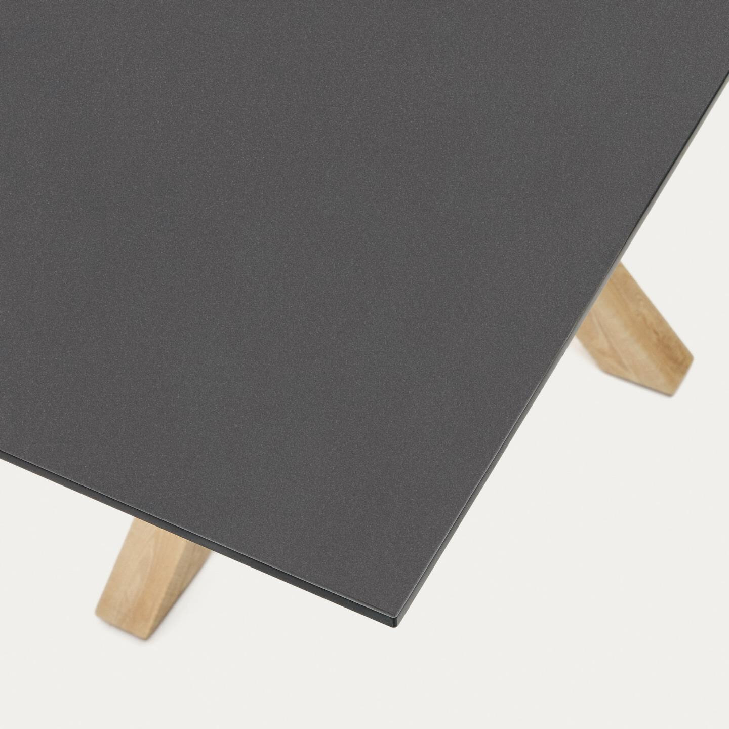 Kave Home Eettafel 'Argo' Glas, 160 x 90cm, kleur Naturel