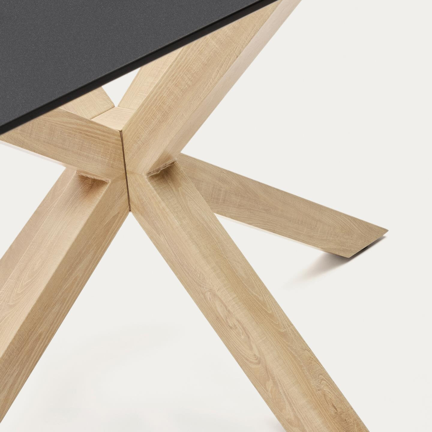Kave Home Eettafel 'Argo' Glas, 160 x 90cm, kleur Naturel