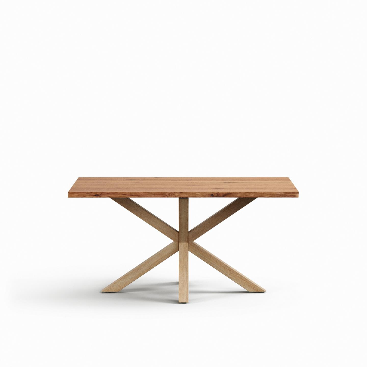 Kave Home Eettafel Argo Eikenfineer, 160 x 90cm - Naturel