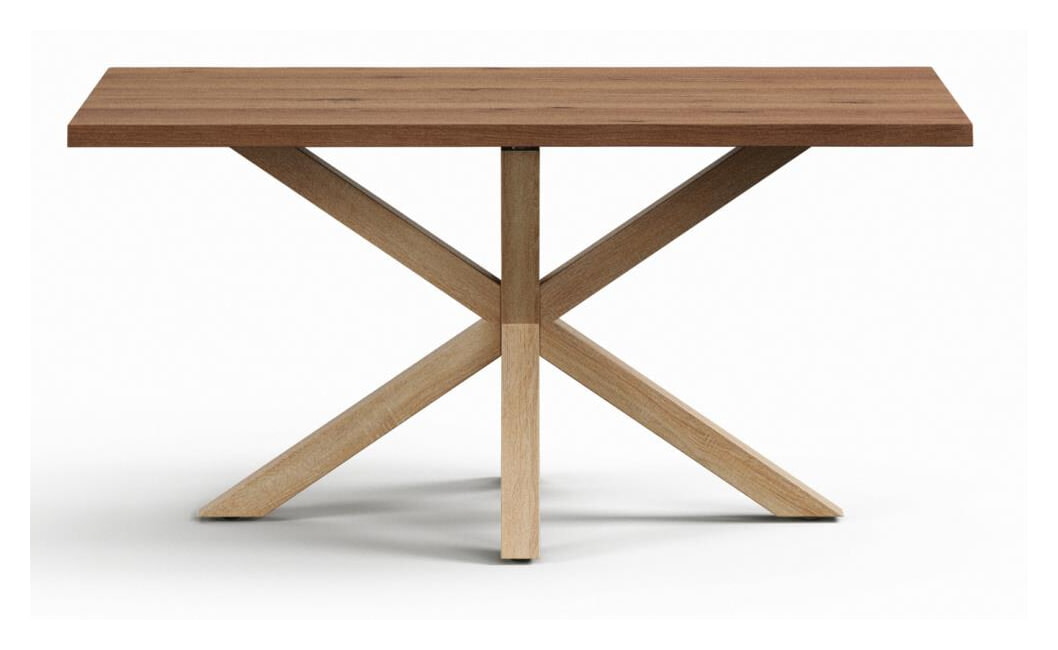 Kave Home Eettafel Argo Verouderd Eikenfineer, 160 x 90cm - Naturel