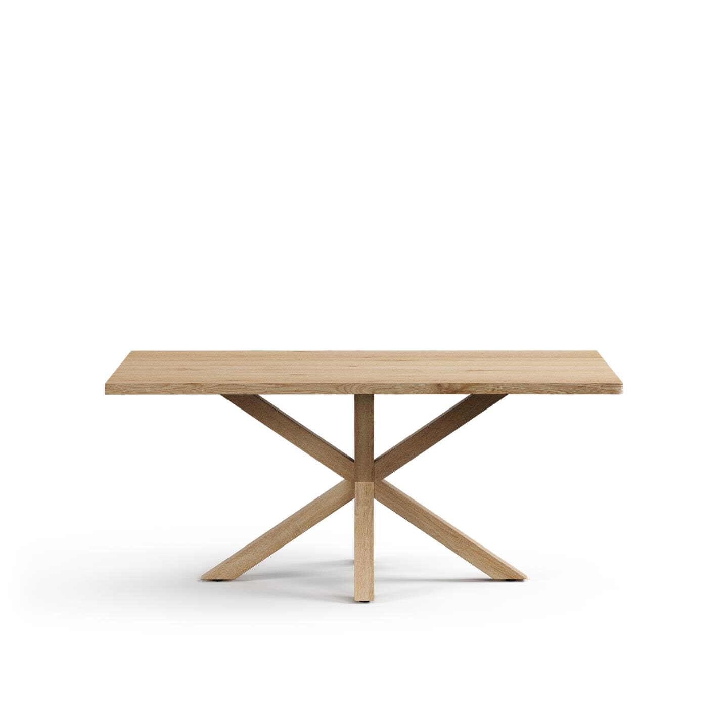 Kave Home Eettafel Argo Eikenfineer, 180 x 100cm - Naturel