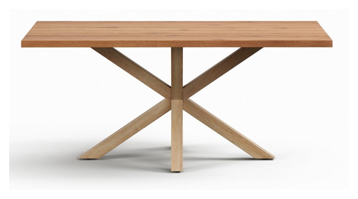 Kave Home Eettafel Argo Eikenfineer, 180 x 100cm - Naturel