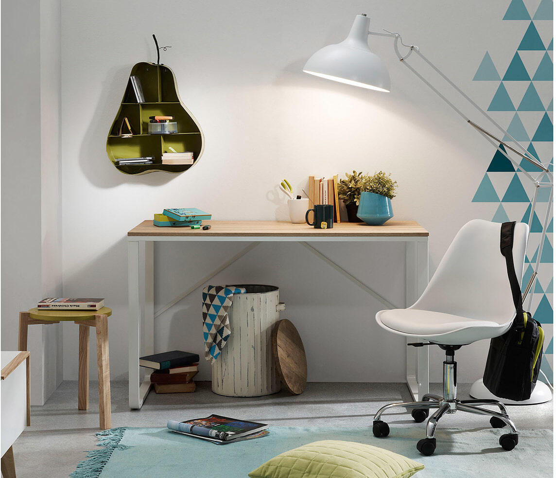Kave Home Bureau 'Talbot' 120 x 60cm, kleur Wit