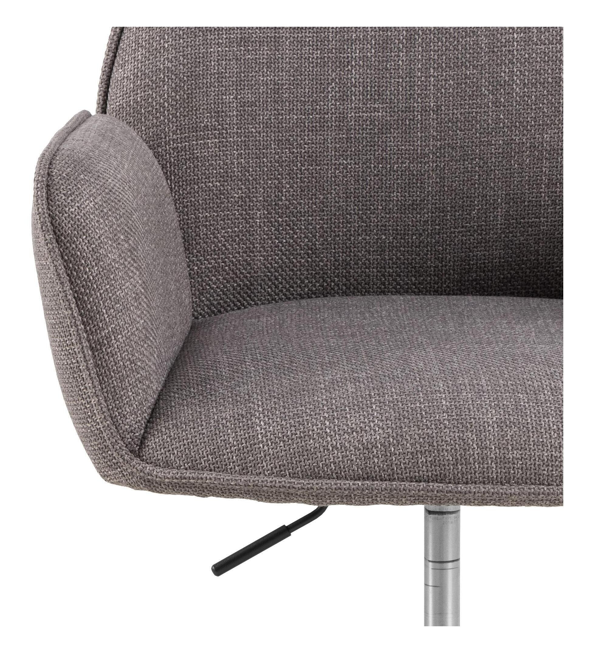 Bendt Bureaustoel 'Dantrell' Structuurstof, kleur Grijs/Bruin