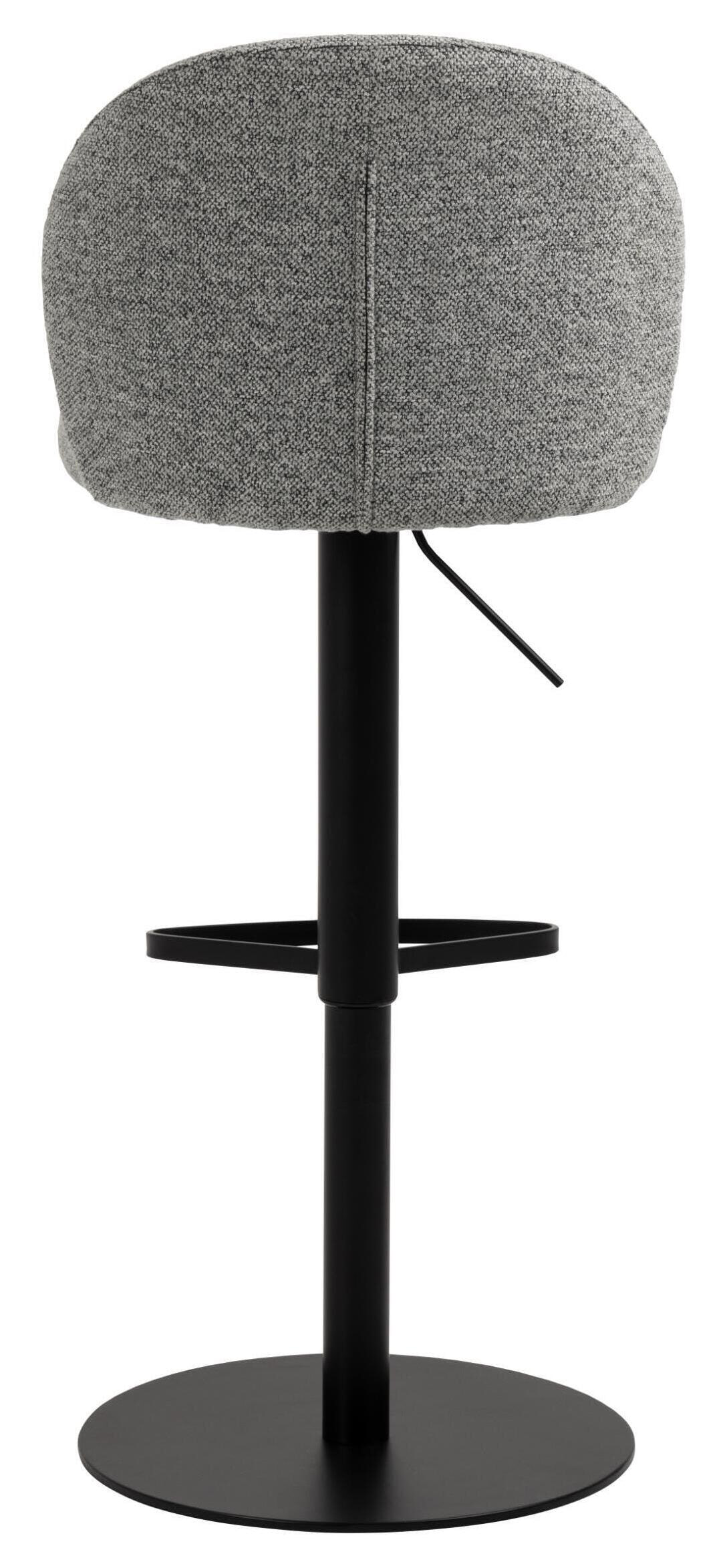 Bendt Draaibare Barkruk 'Alba' kleur Grijs (zithoogte 55-80cm)