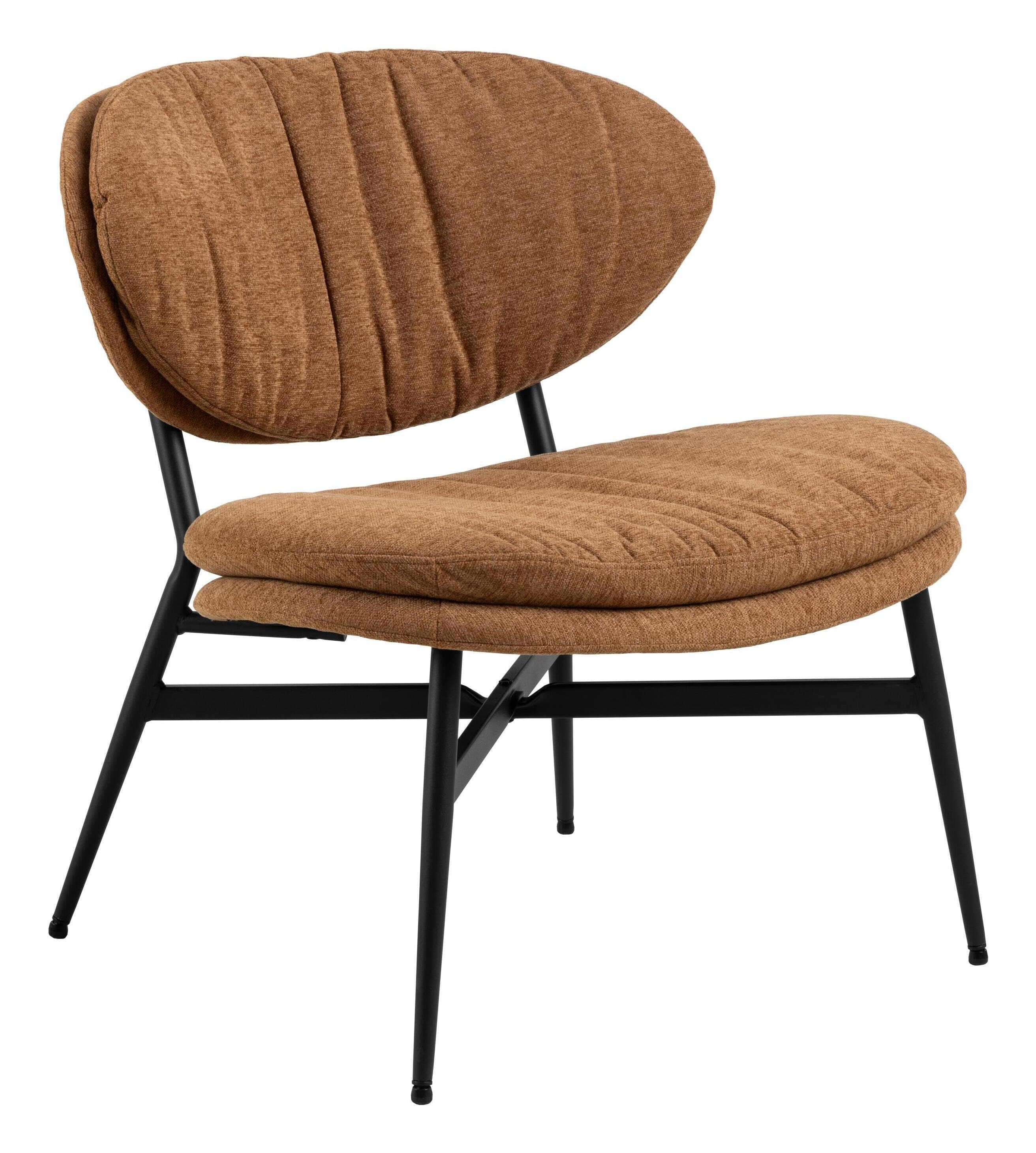 Bendt Fauteuil 'Angelia' Chenille, kleur Terracotta