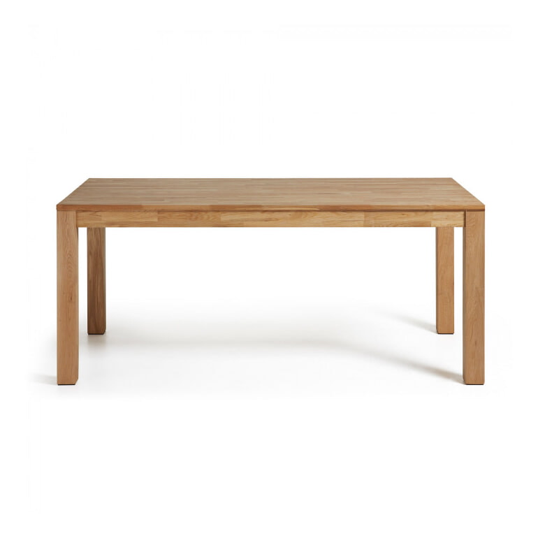 Kave Home uitschuifbare eettafel 'Isbel' eiken naturel, 120-200 x 75cm