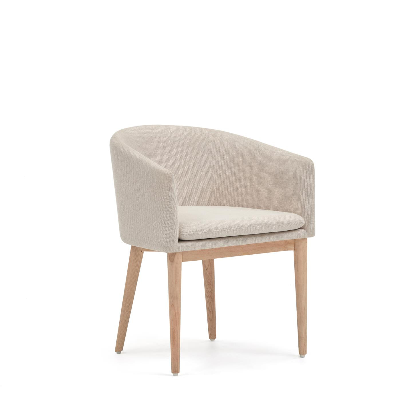 Kave Home Eetkamerstoel Harlan Chenille - Beige