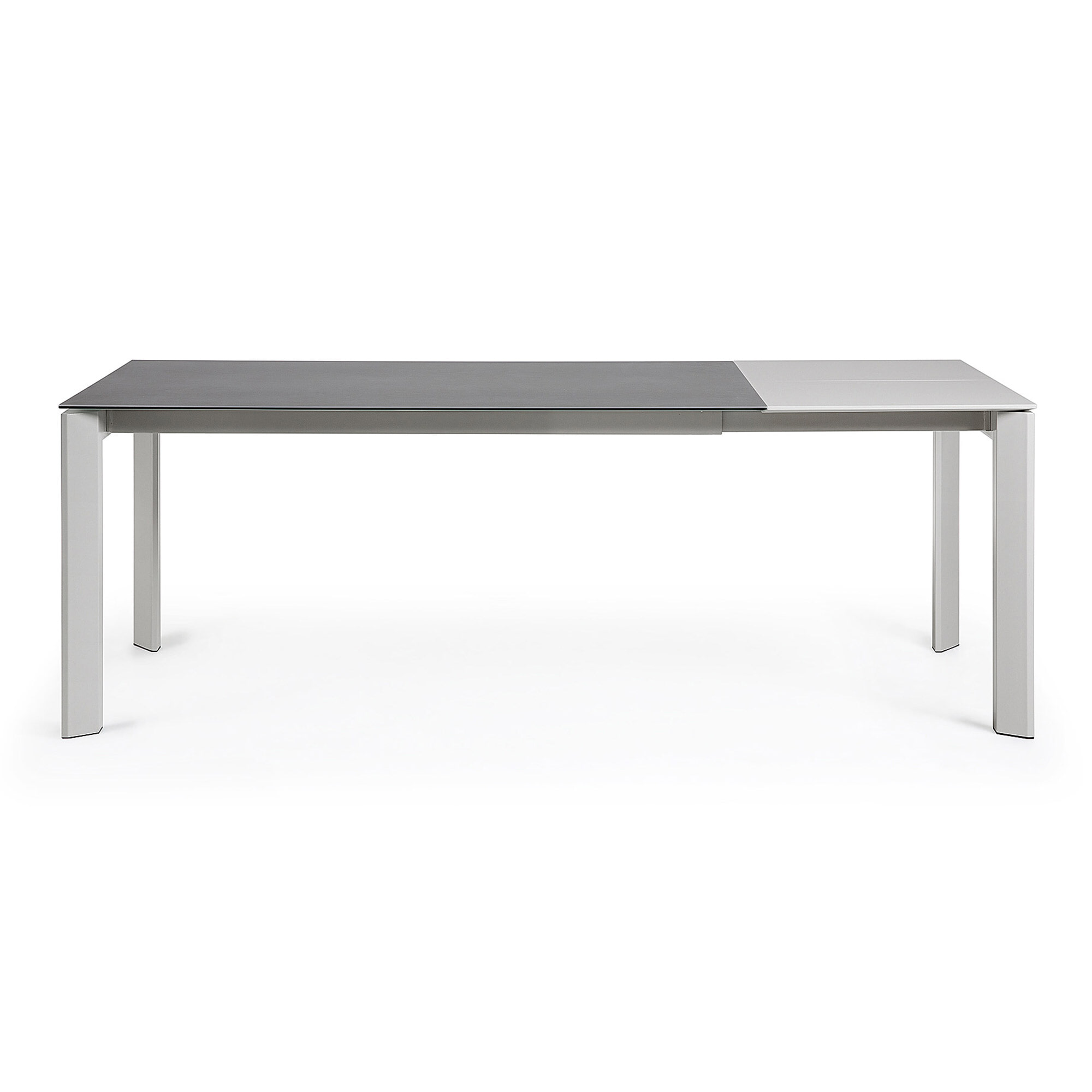 Kave Home Uitschuifbare Eettafel 'Axis' 160 - 220 x 90cm, kleur Grijs