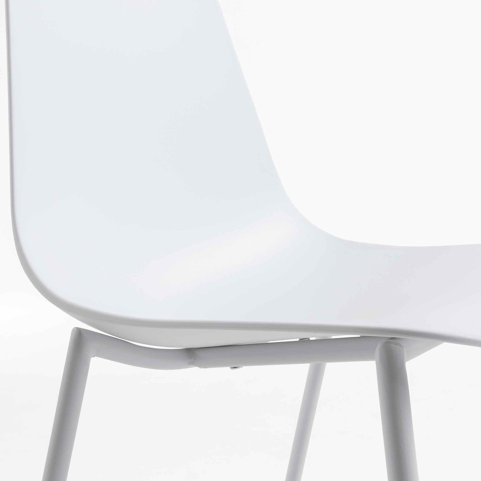 Kave Home Eetkamerstoel 'Whatts' kleur Wit