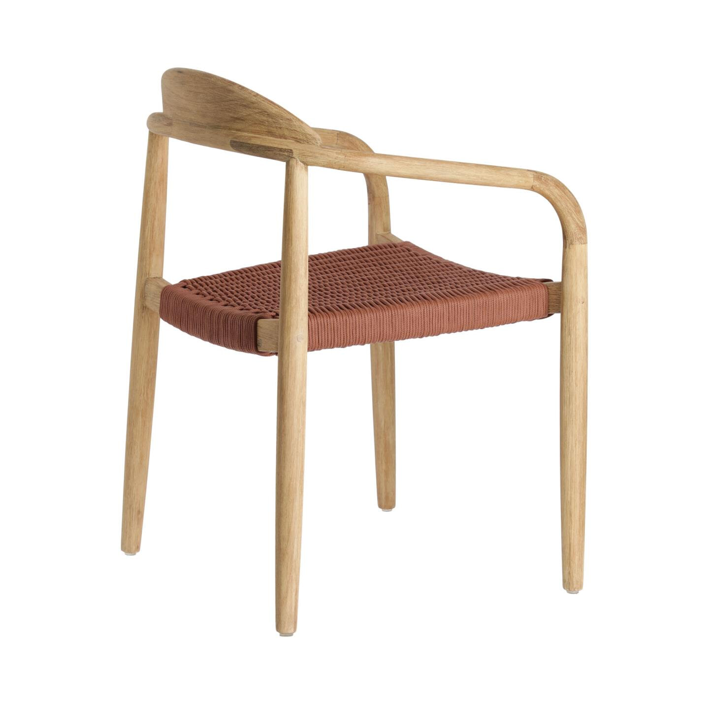 Kave Home Tuin / Eetkamerstoel 'Nina', kleur Terracotta