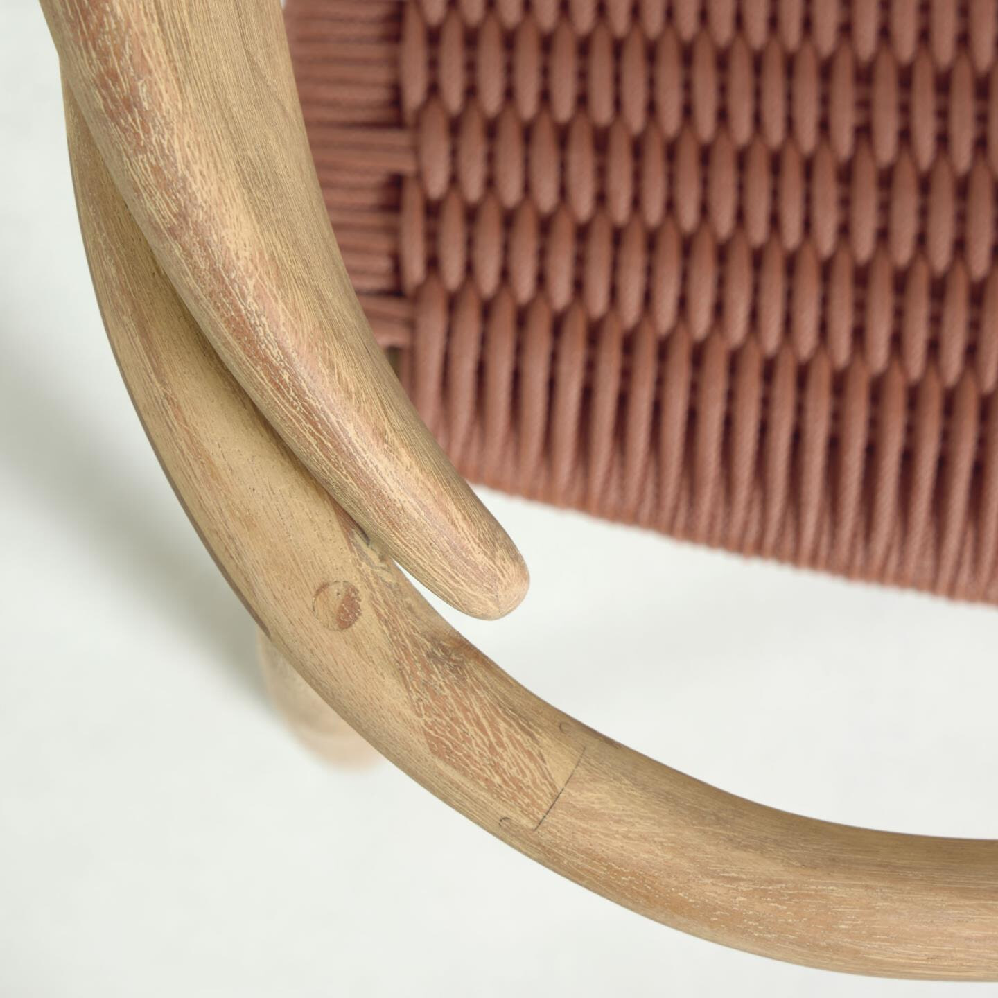 Kave Home Tuin / Eetkamerstoel 'Nina', kleur Terracotta