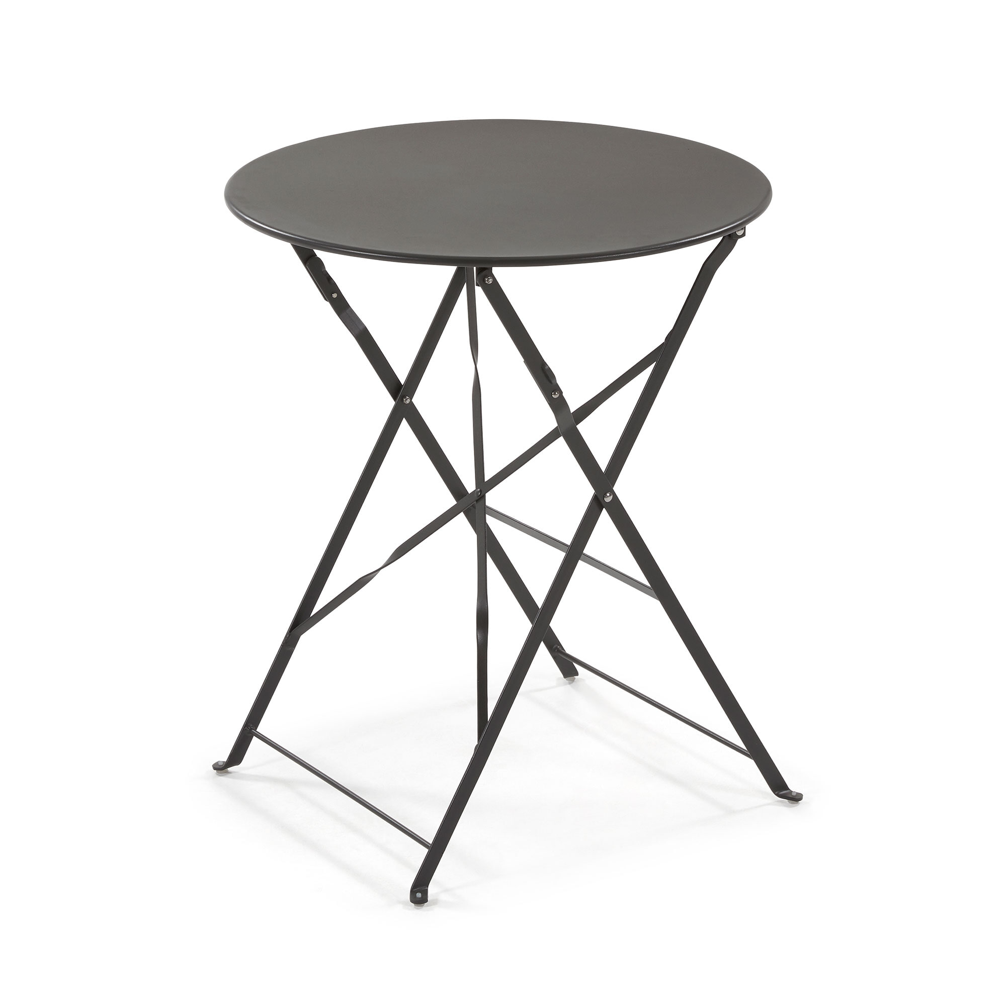Kave Home Ronde Tuintafel 'Alrick' Ø60cm, kleur Antraciet Kave Home Ronde Tuintafel 'Alrick' Ø60cm, kleur Antraciet