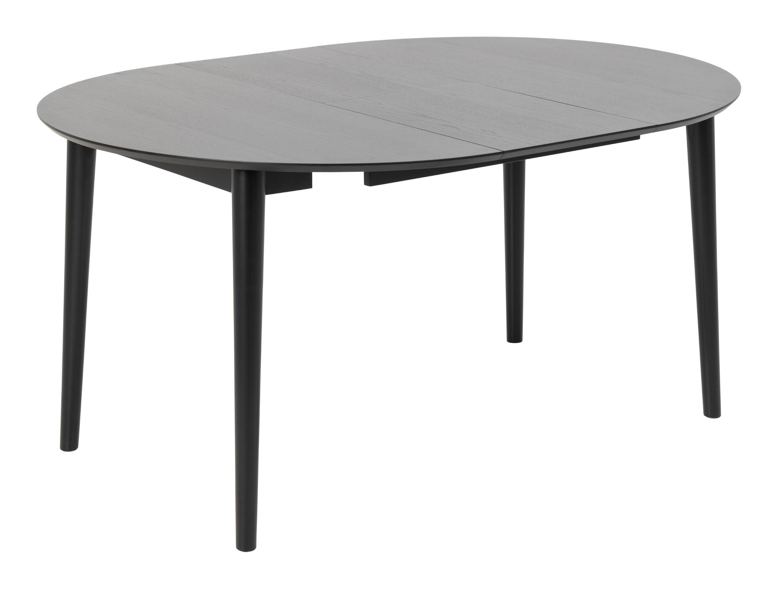 Bendt Uitschuifbare Ronde Eettafel 'Montreux' Eiken 115-154 x 115cm, kleur zwart