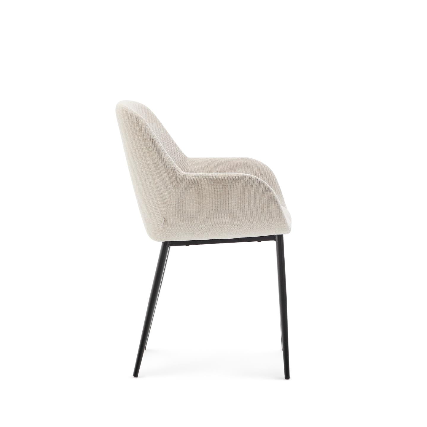Kave Home Eetkamerstoel 'Konna' kleur Beige
