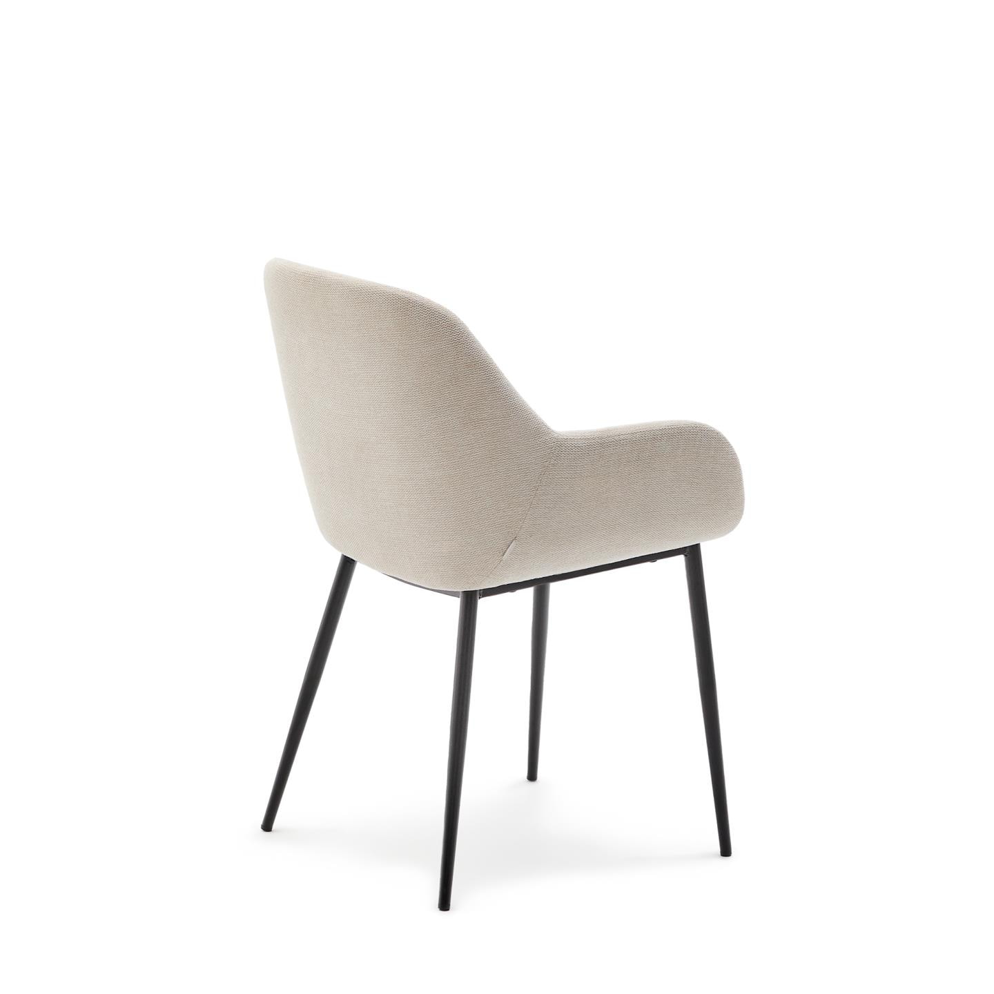 Kave Home Eetkamerstoel 'Konna' kleur Beige