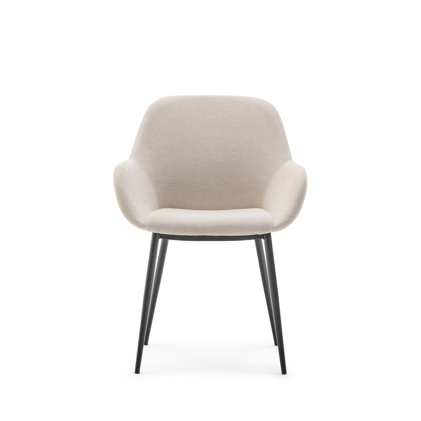 Kave Home Eetkamerstoel 'Konna' kleur Beige