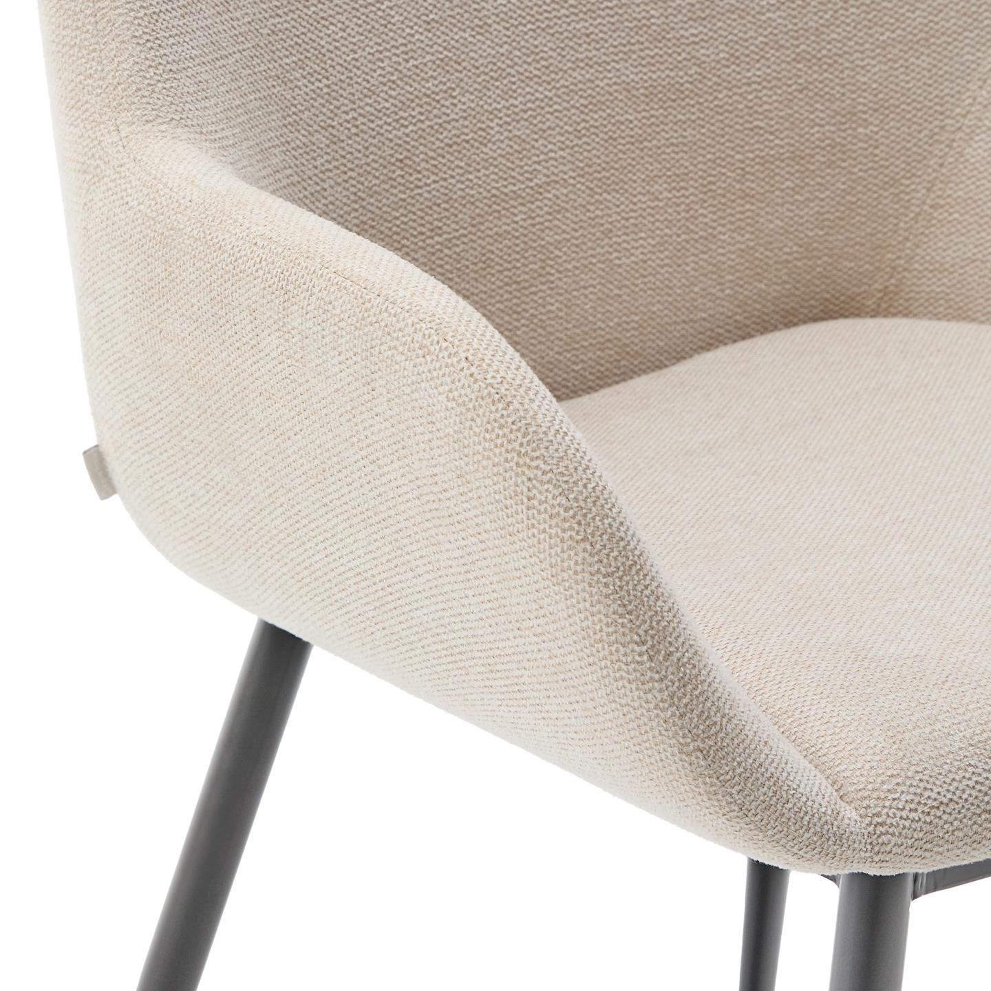 Kave Home Eetkamerstoel 'Konna' kleur Beige