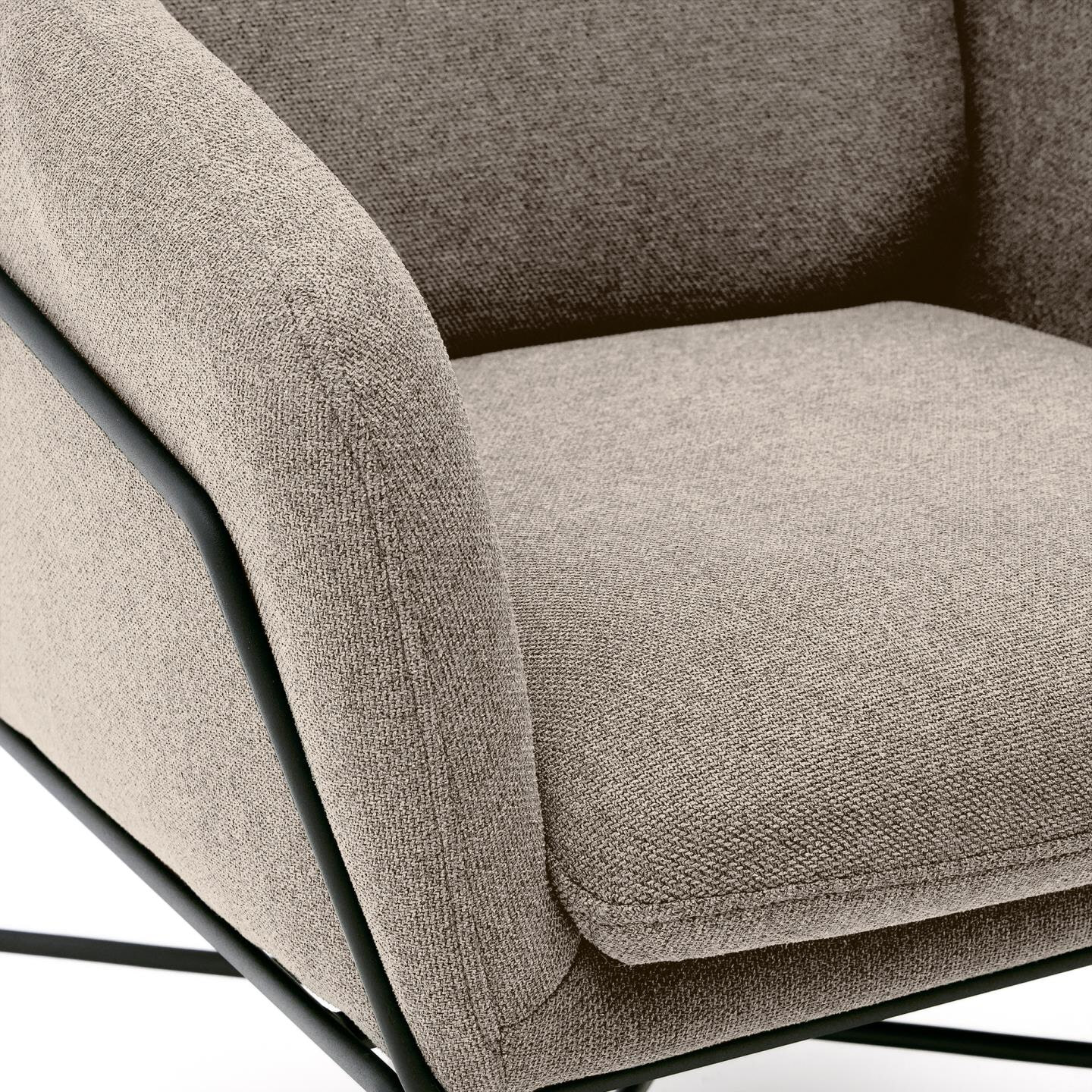 Kave Home Fauteuil 'Brida' kleur Beige