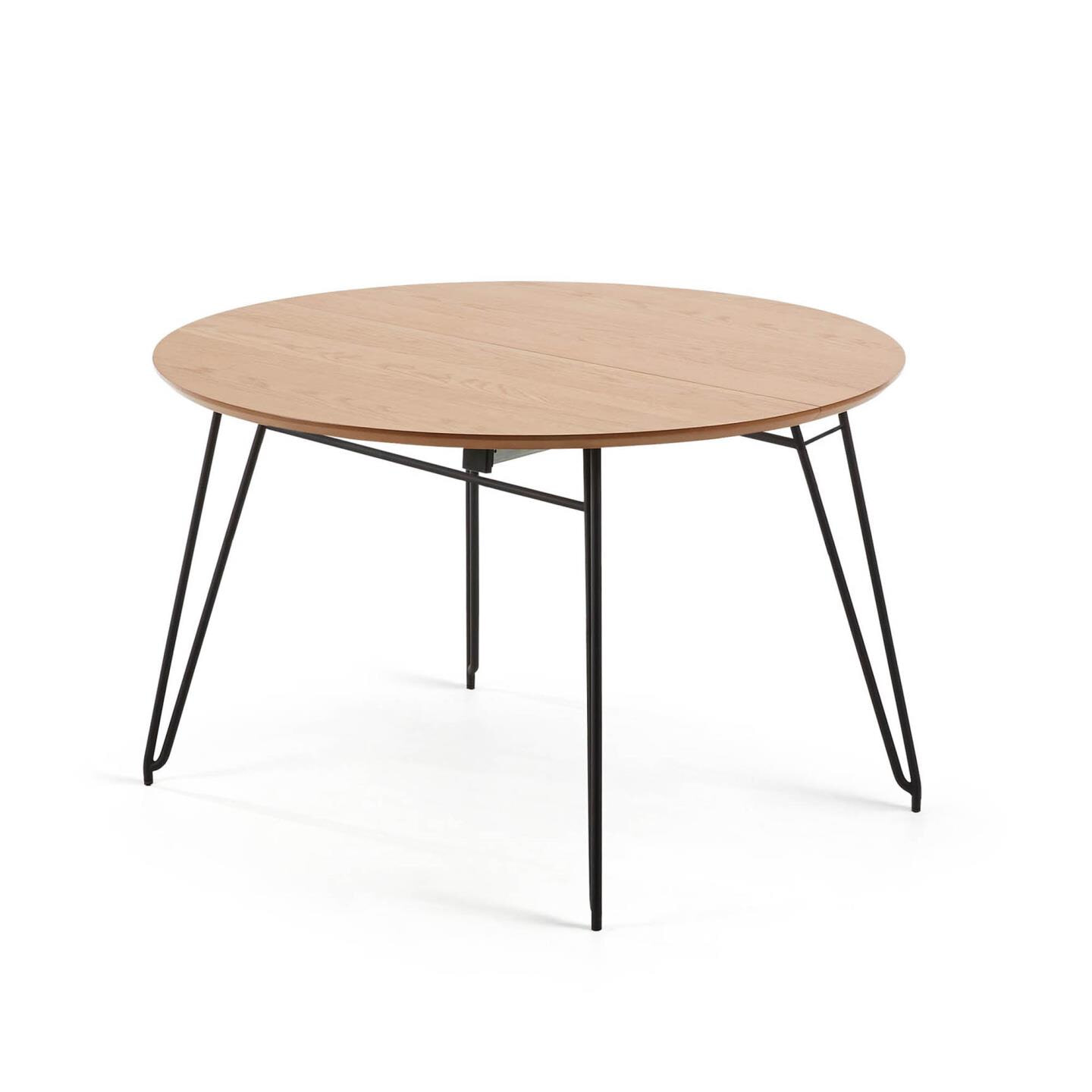 Kave Home Uitschuifbare Ronde Eettafel 'Novac' Ø120 x 120 - 200cm