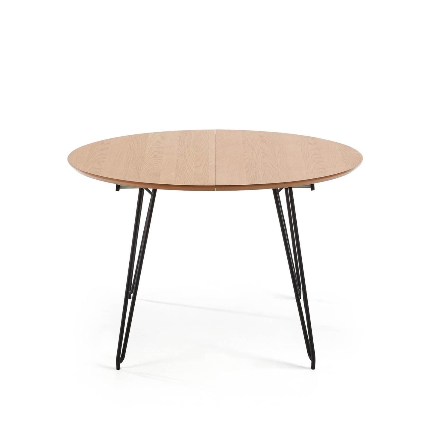 Kave Home Uitschuifbare Ronde Eettafel 'Novac' Ø120 x 120 - 200cm