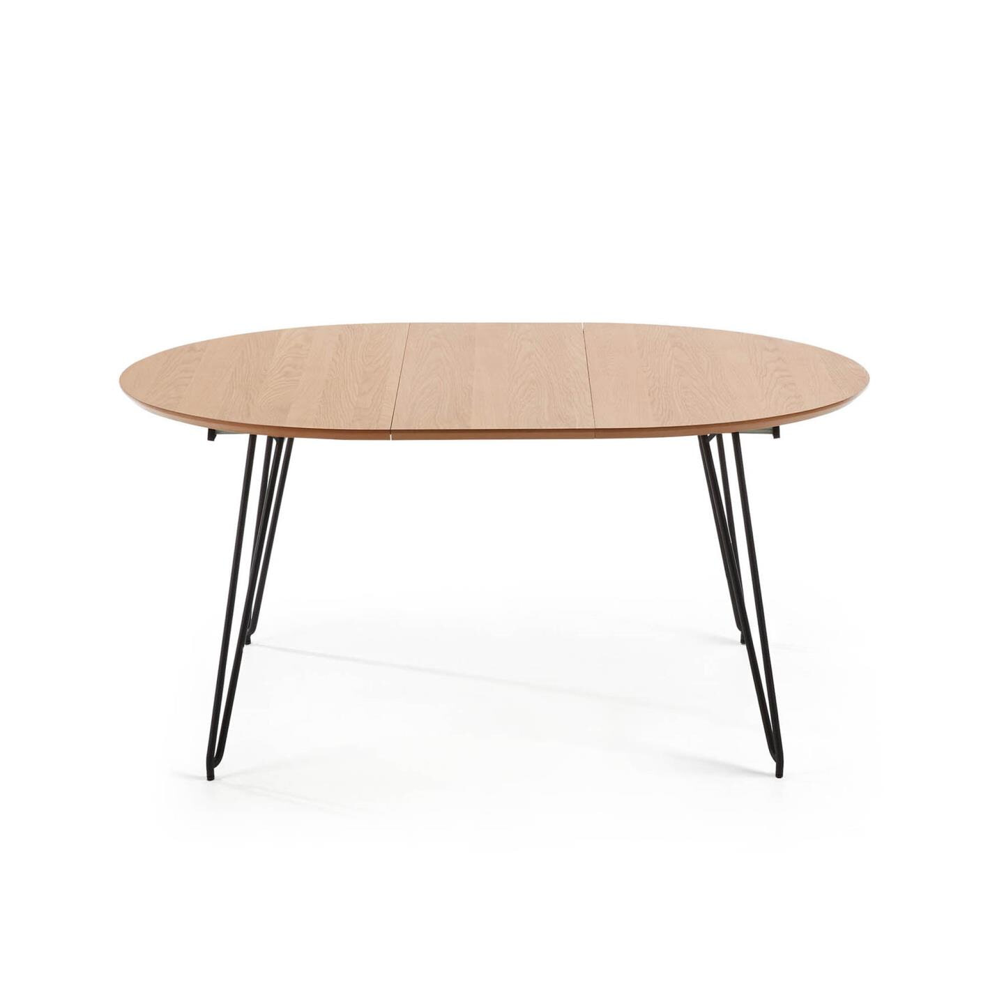 Kave Home Uitschuifbare Ronde Eettafel 'Novac' Ø120 x 120 - 200cm