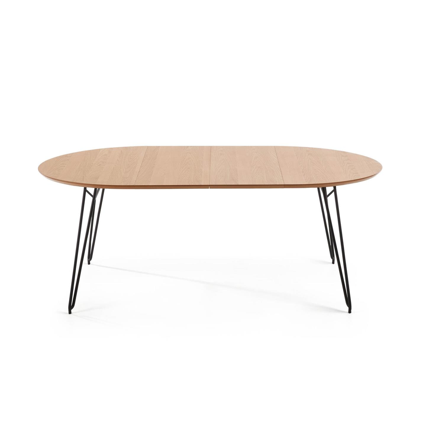 Kave Home Uitschuifbare Ronde Eettafel 'Novac' Ø120 x 120 - 200cm