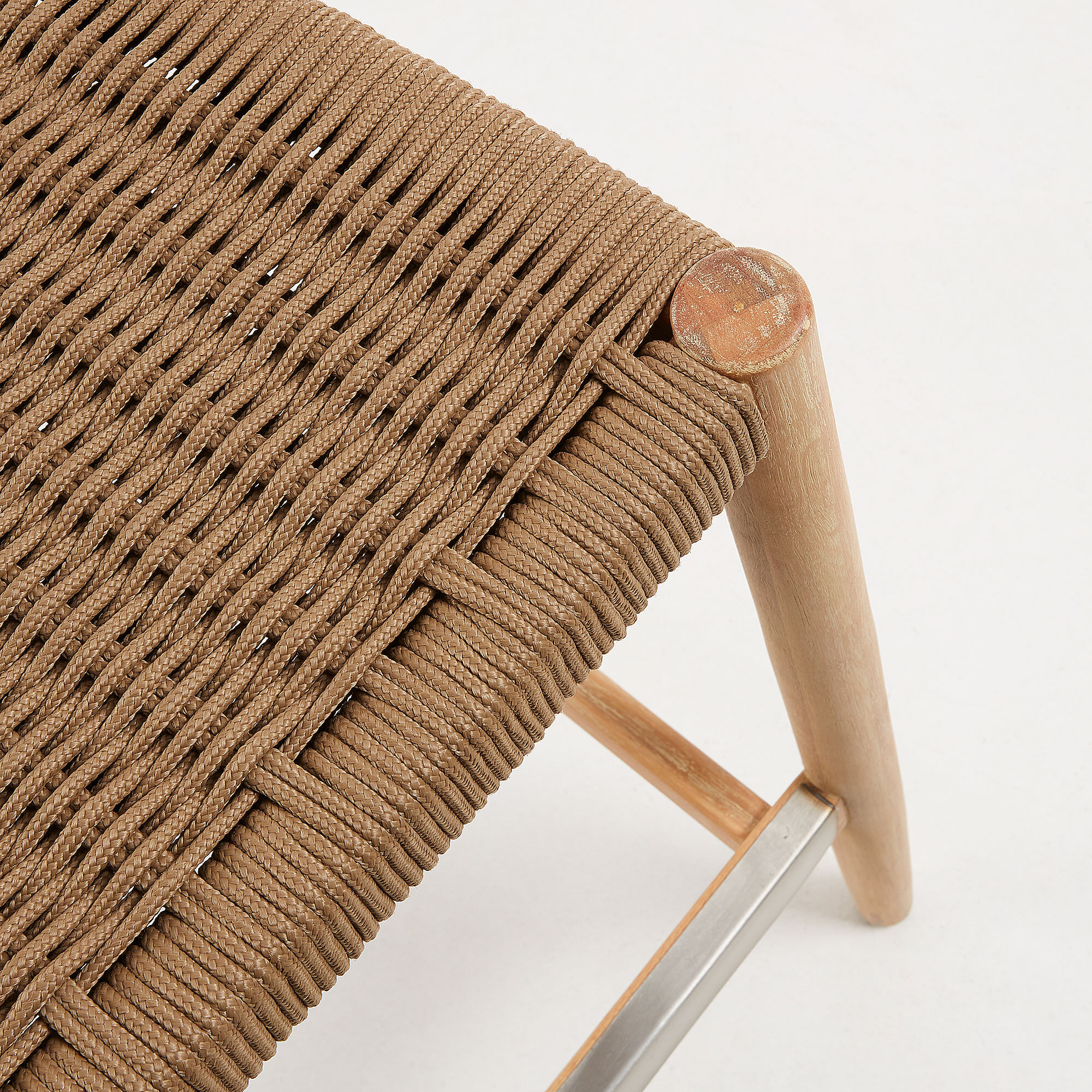 Kave Home Barkruk 'Nina' kleur Beige (zithoogte 76cm)