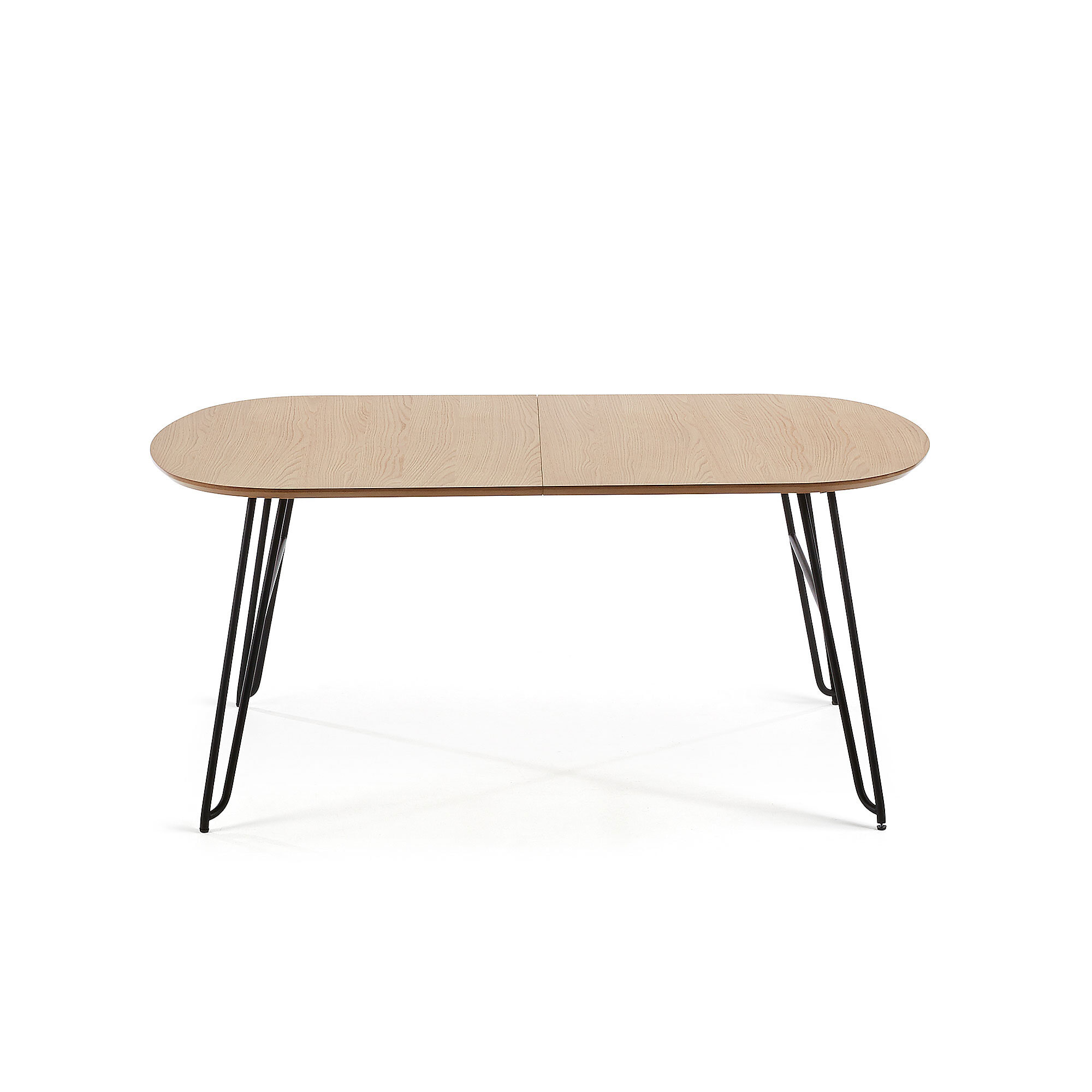 Kave Home Uitschuifbare Ovale Eettafel 'Novac' 140 - 220 x 90cm