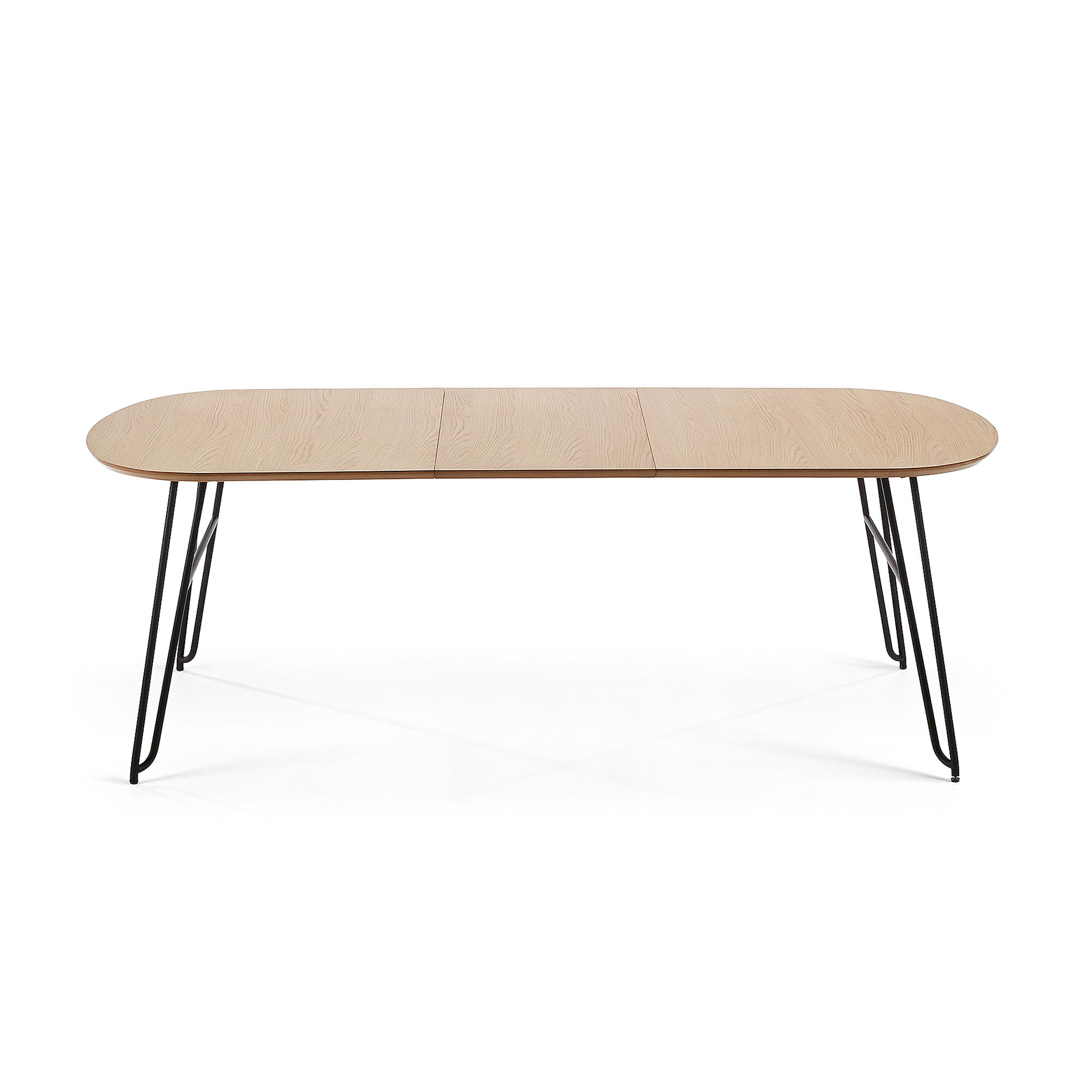 Kave Home Uitschuifbare Ovale Eettafel 'Novac' 140 - 220 x 90cm
