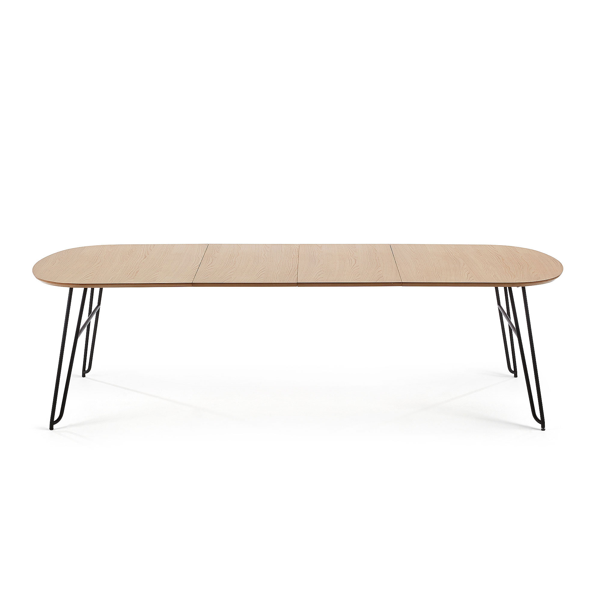 Kave Home Uitschuifbare Ovale Eettafel 'Novac' 140 - 220 x 90cm
