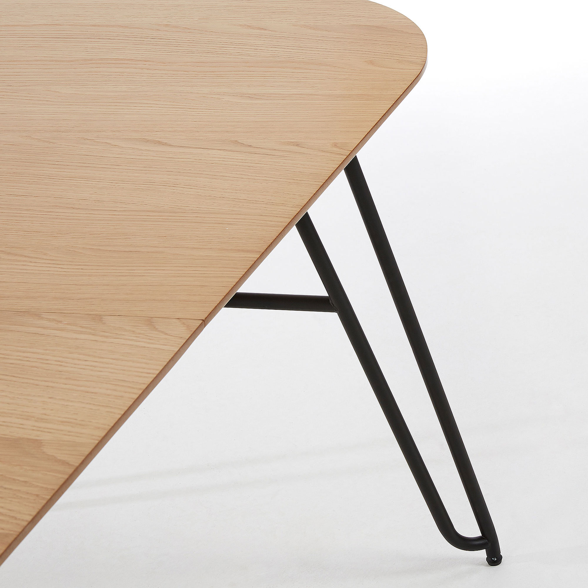 Kave Home Uitschuifbare Ovale Eettafel 'Novac' 140 - 220 x 90cm