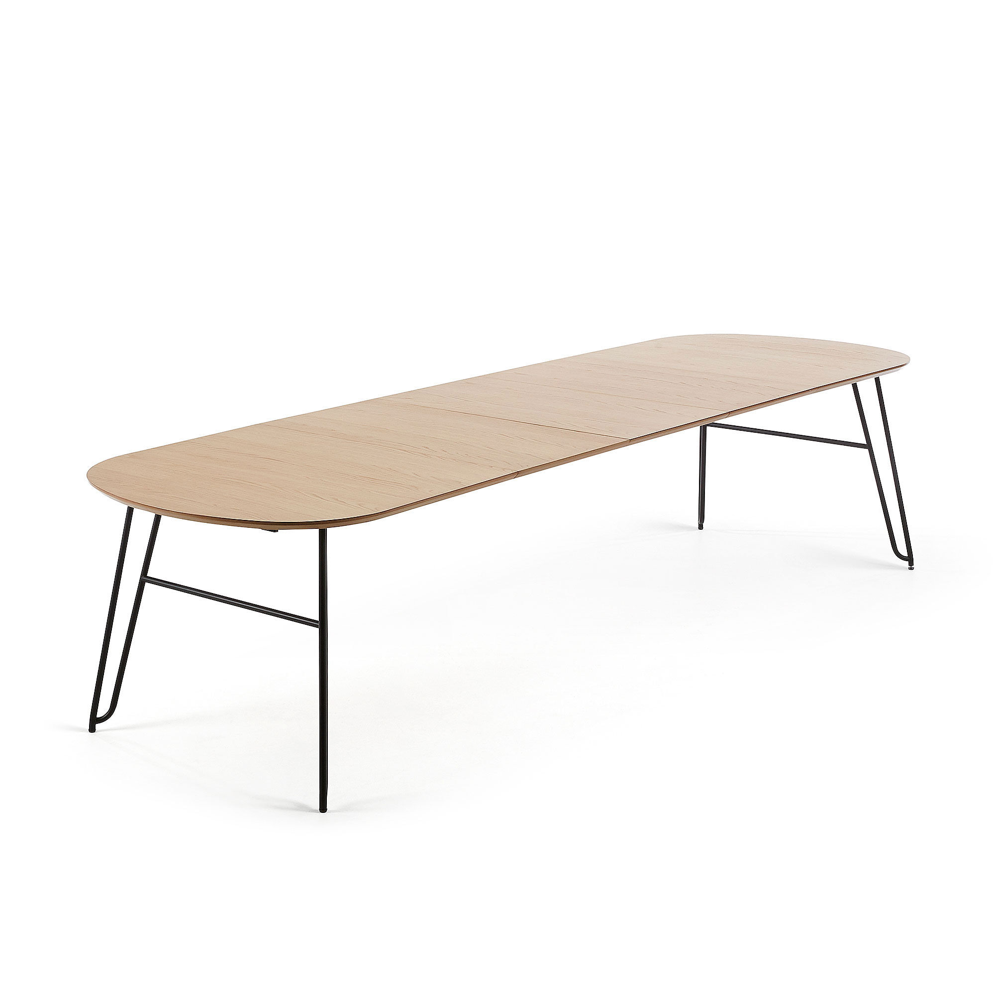 Kave Home Uitschuifbare Ovale Eettafel 'Novac' 170 - 320 x 100cm