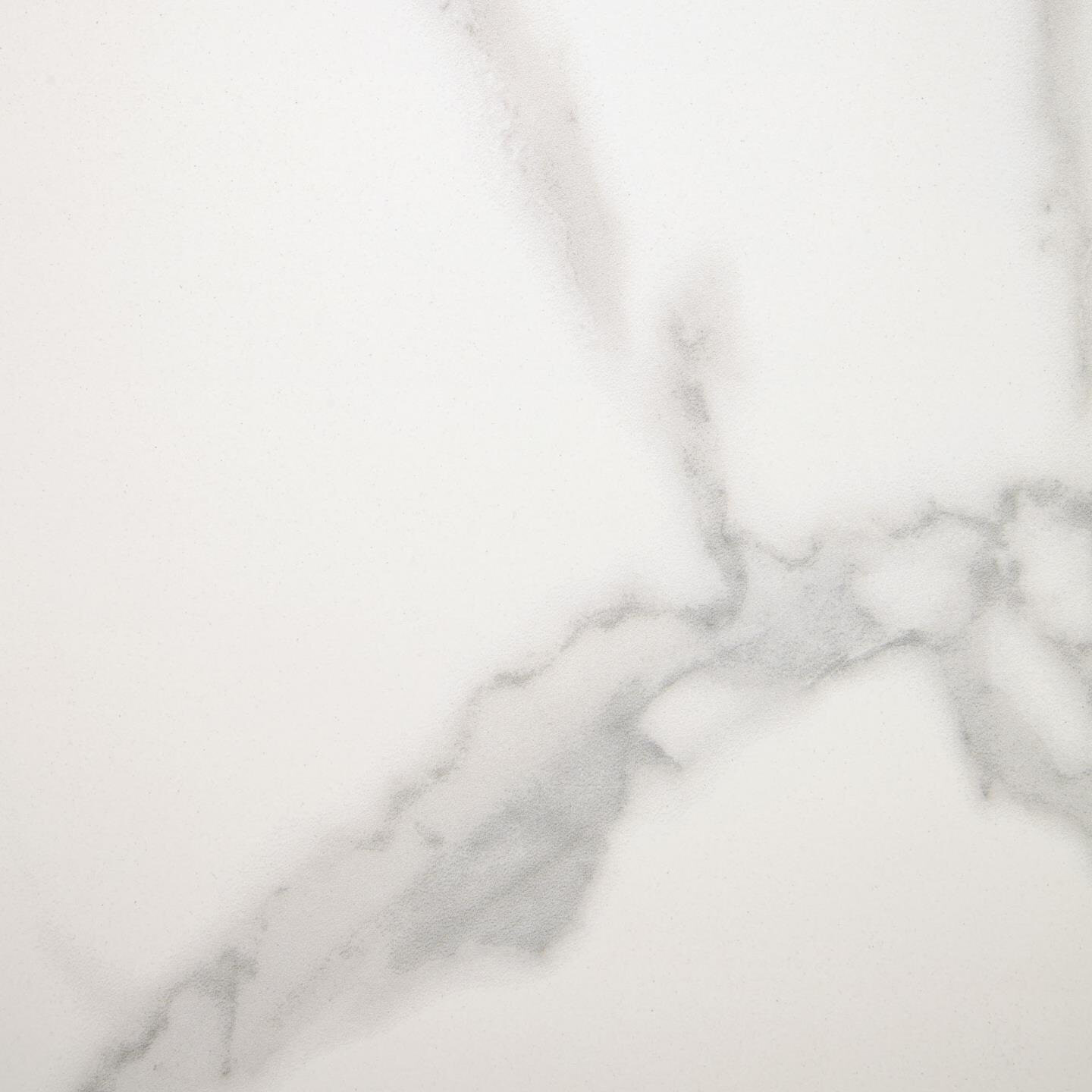 Kave Home Bijzettafel 'Rewena' Keramiek met marmerlook, 45 x 30cm, kleur Wit