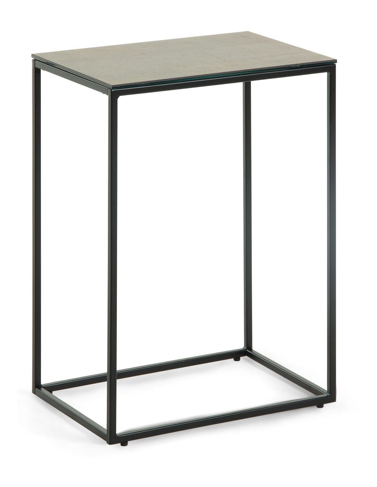 Kave Home Bijzettafel 'Rewena' Keramiek 30 x 45cm, kleur bruin