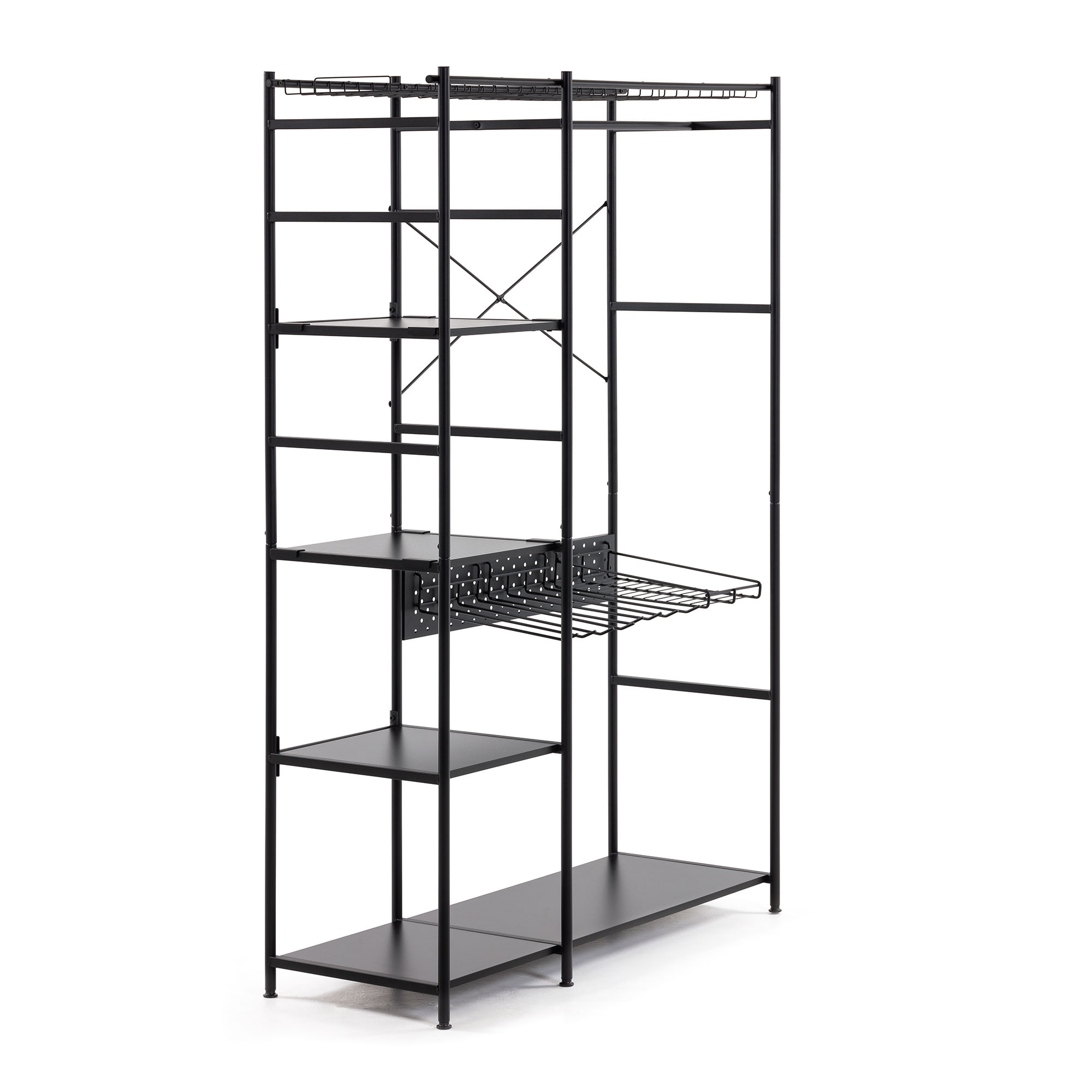 Kave Home Kledingrek 'Storn', kleur Zwart